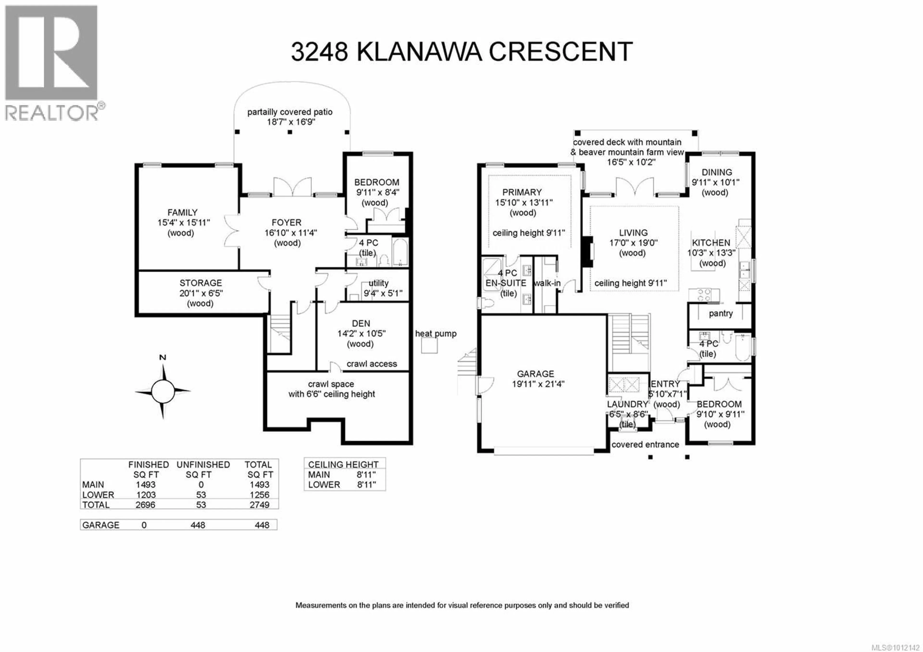 Floor plan for 3248 KLANAWA CRESCENT, Courtenay British Columbia V9N0H4