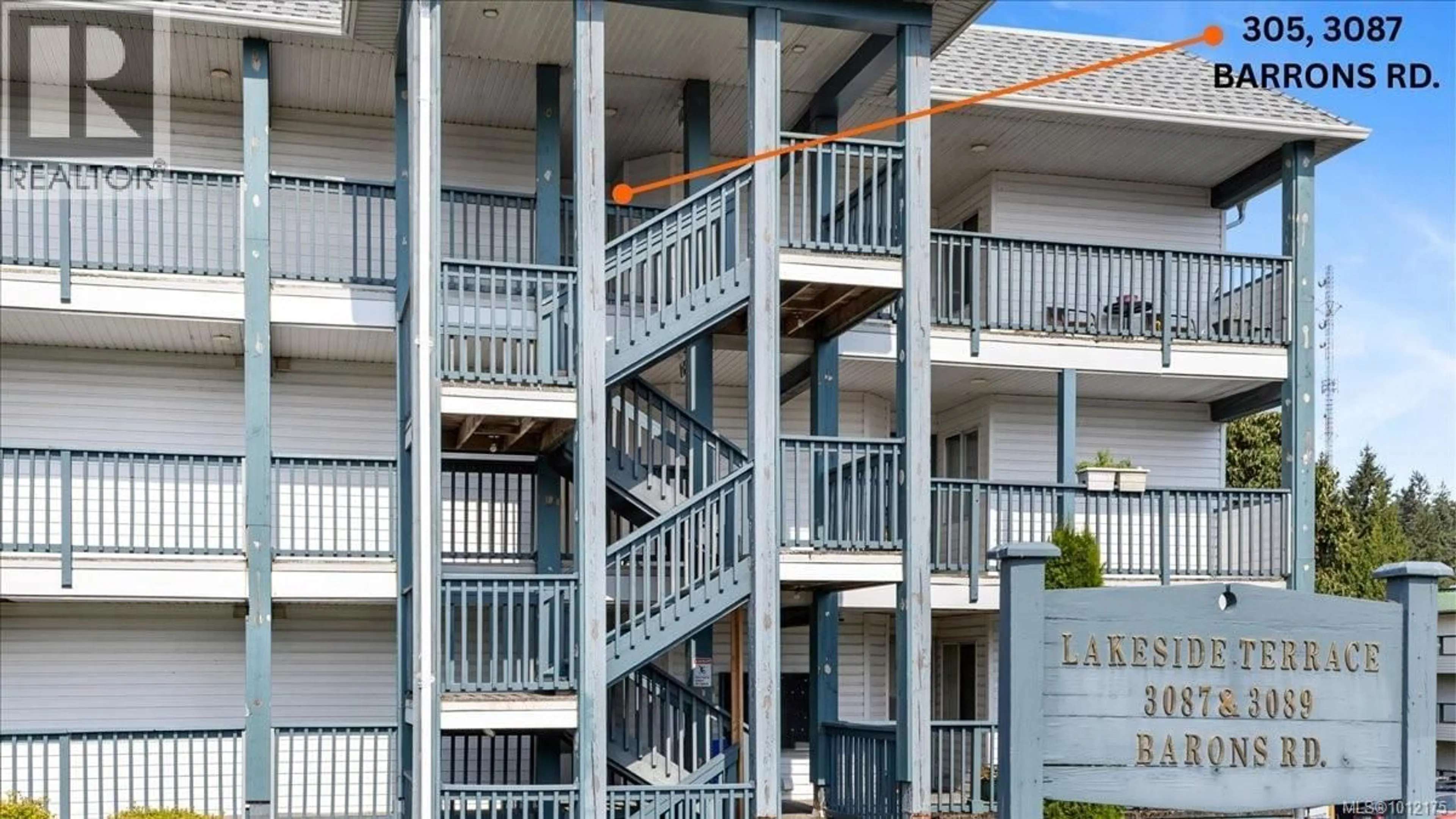 Balcony in the apartment, building for 305 - 3087 BARONS ROAD, Nanaimo British Columbia V9T3Y6