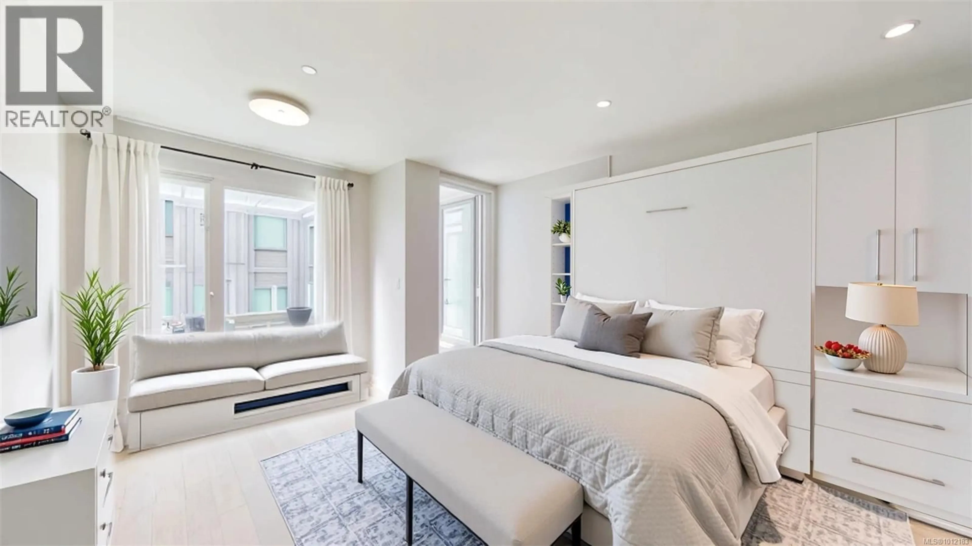 Bedroom with bed, unknown for 205 - 1090 JOHNSON STREET, Victoria British Columbia V8V3N7