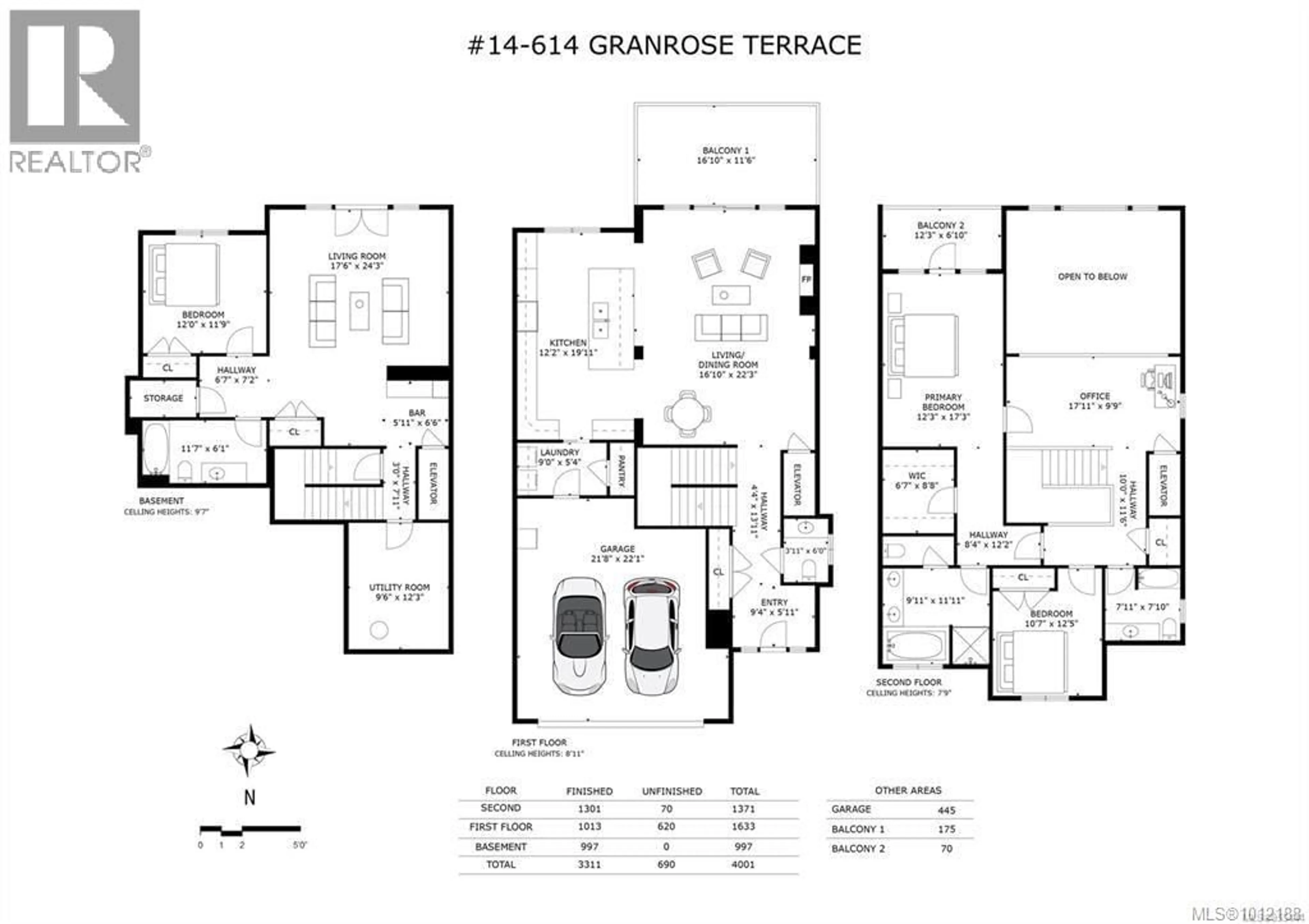 Floor plan for 14 - 614 GRANROSE TERRACE, Colwood British Columbia V9C0C9
