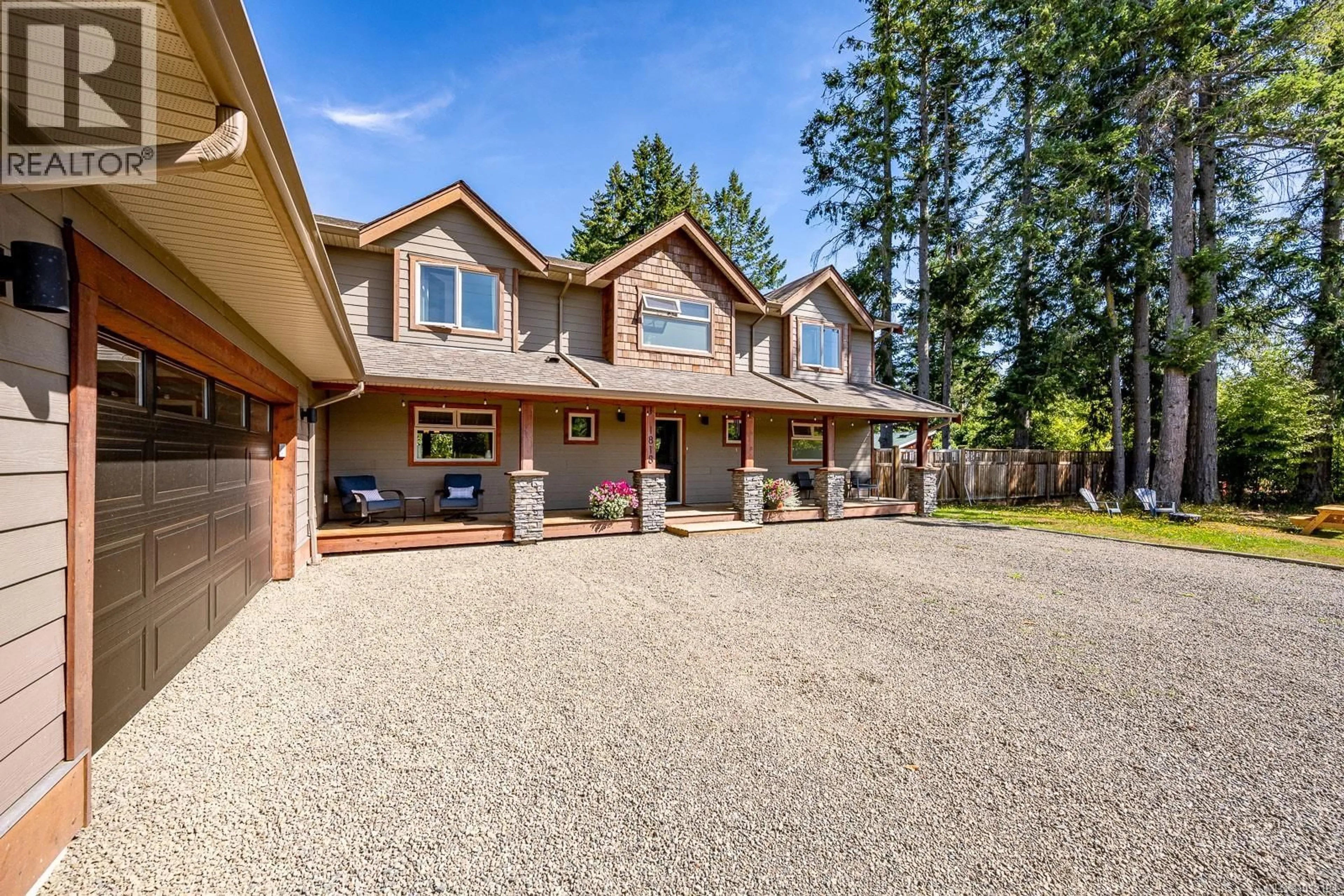 Home with vinyl exterior material, street for 1818 LITTLE RIVER ROAD, Comox British Columbia V9M4B9