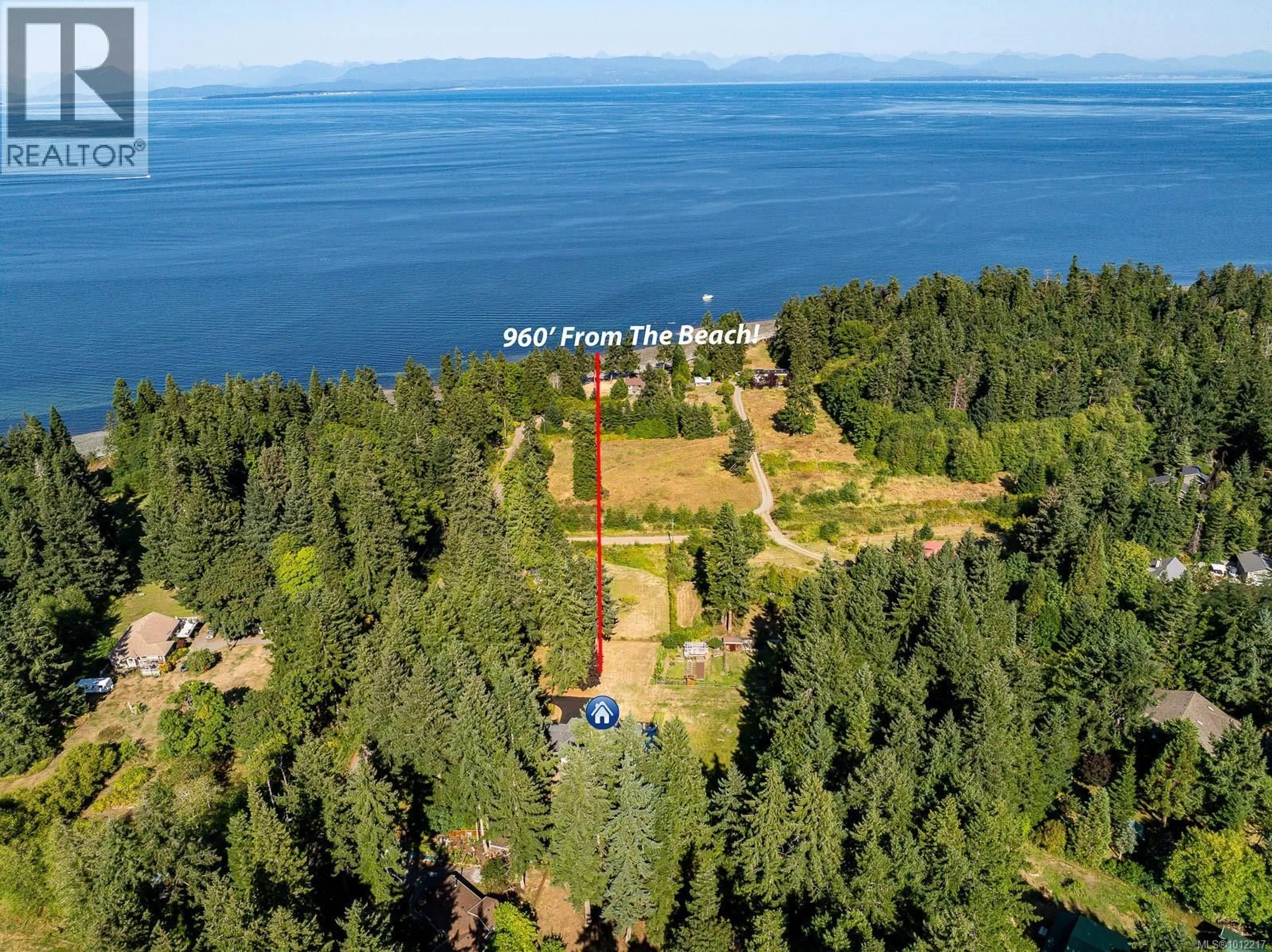 A pic from outside/outdoor area/front of a property/back of a property/a pic from drone, water/lake/river/ocean view for 1927 WILSON ROAD, Courtenay British Columbia V9J1V6