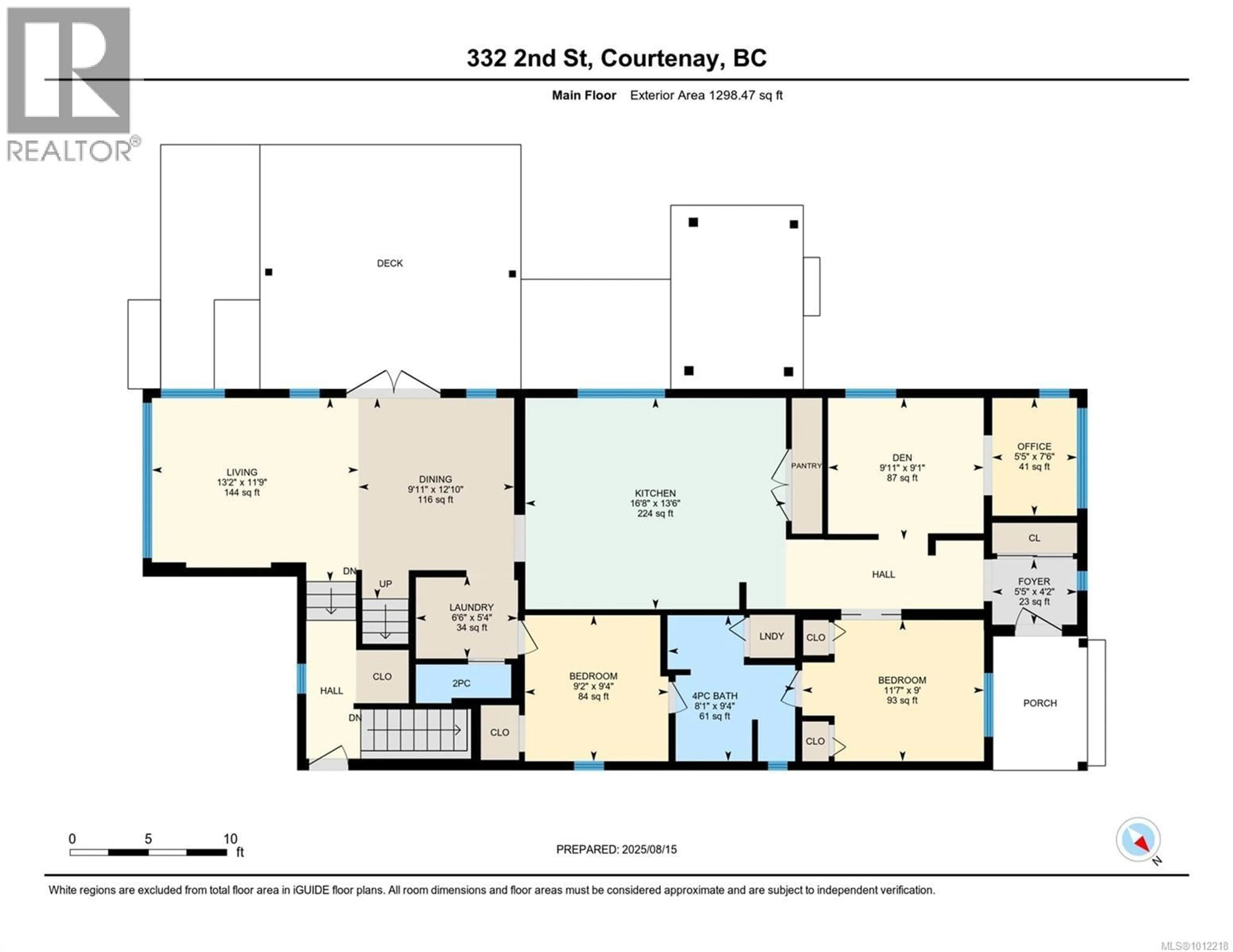 Floor plan for 332 2ND STREET, Courtenay British Columbia V9N1B8