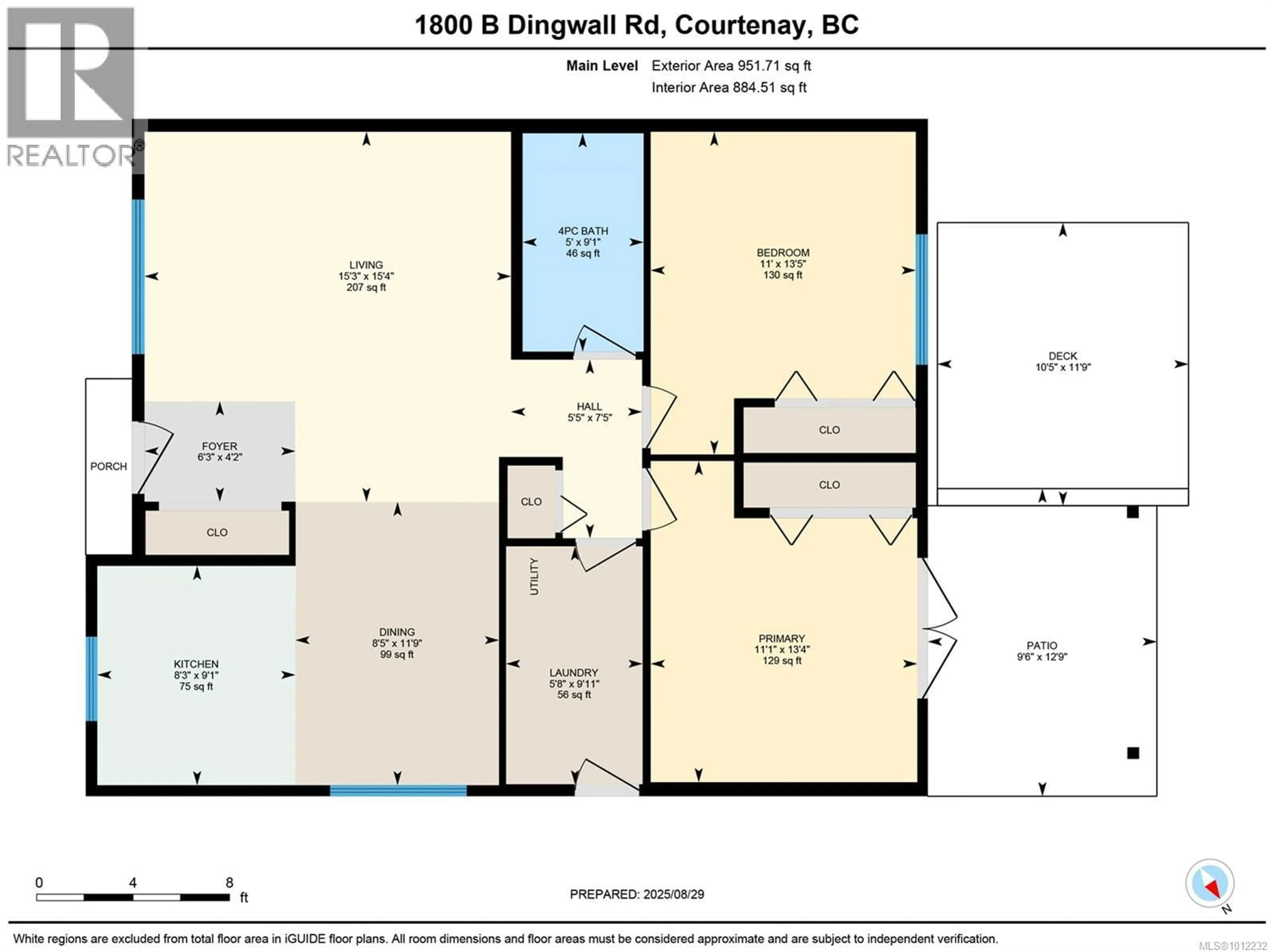Floor plan for B - 1800 DINGWALL ROAD, Courtenay British Columbia V9N3S9