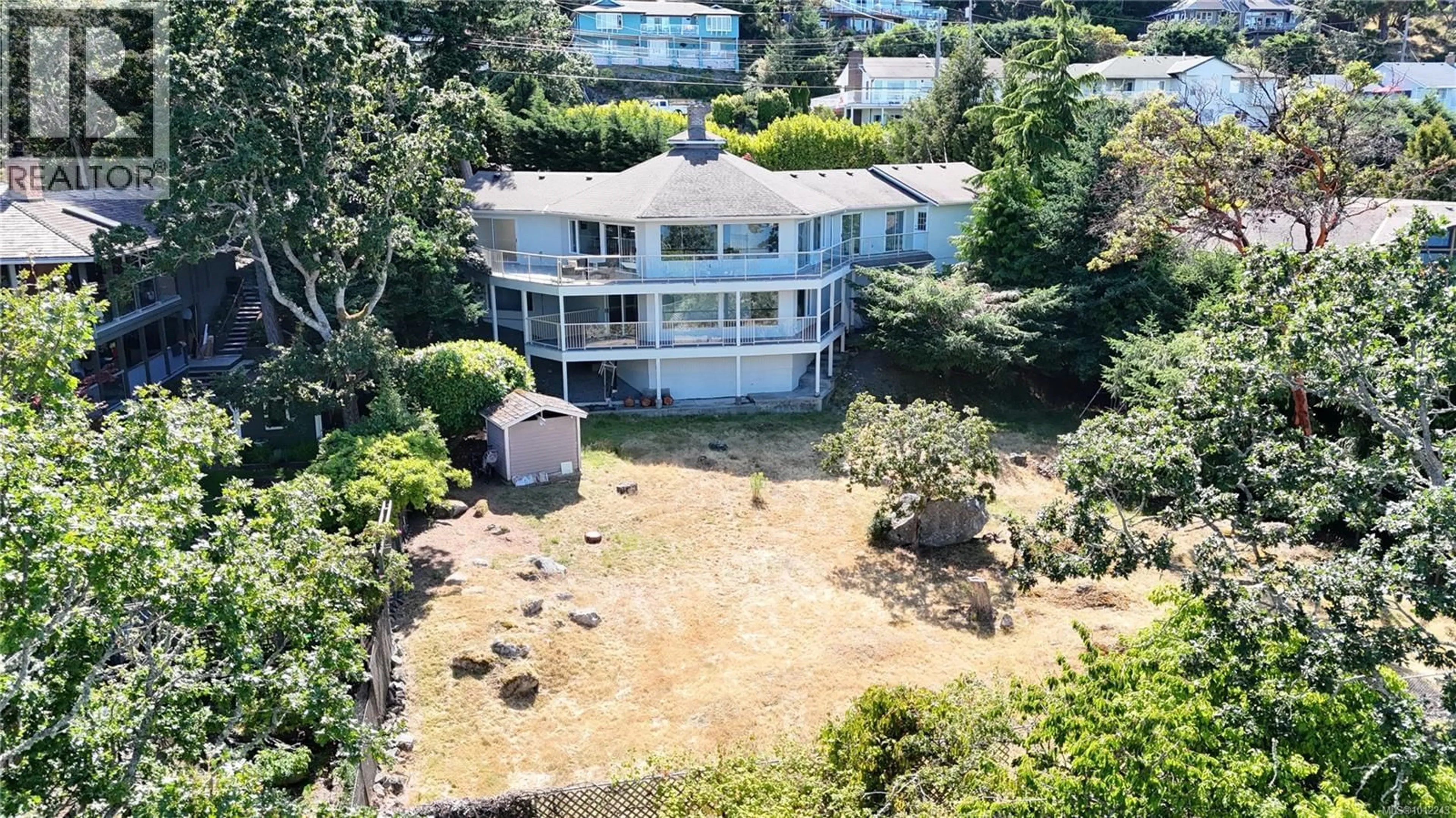 A pic from outside/outdoor area/front of a property/back of a property/a pic from drone, water/lake/river/ocean view for 3640 SUNDOWN DRIVE, Nanaimo British Columbia V9T4H5
