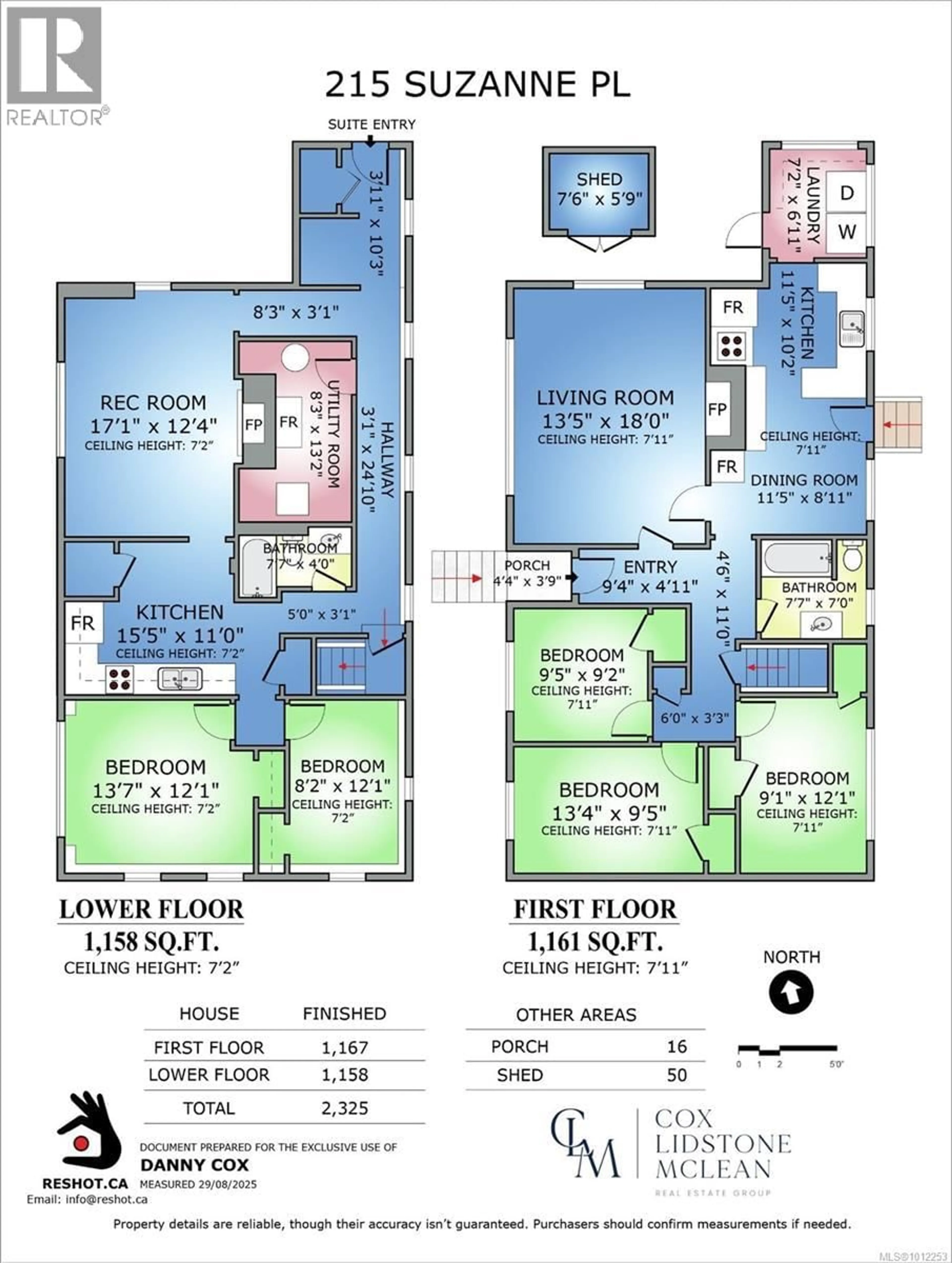 Floor plan for 215 SUZANNE PLACE, View Royal British Columbia V9B1P2