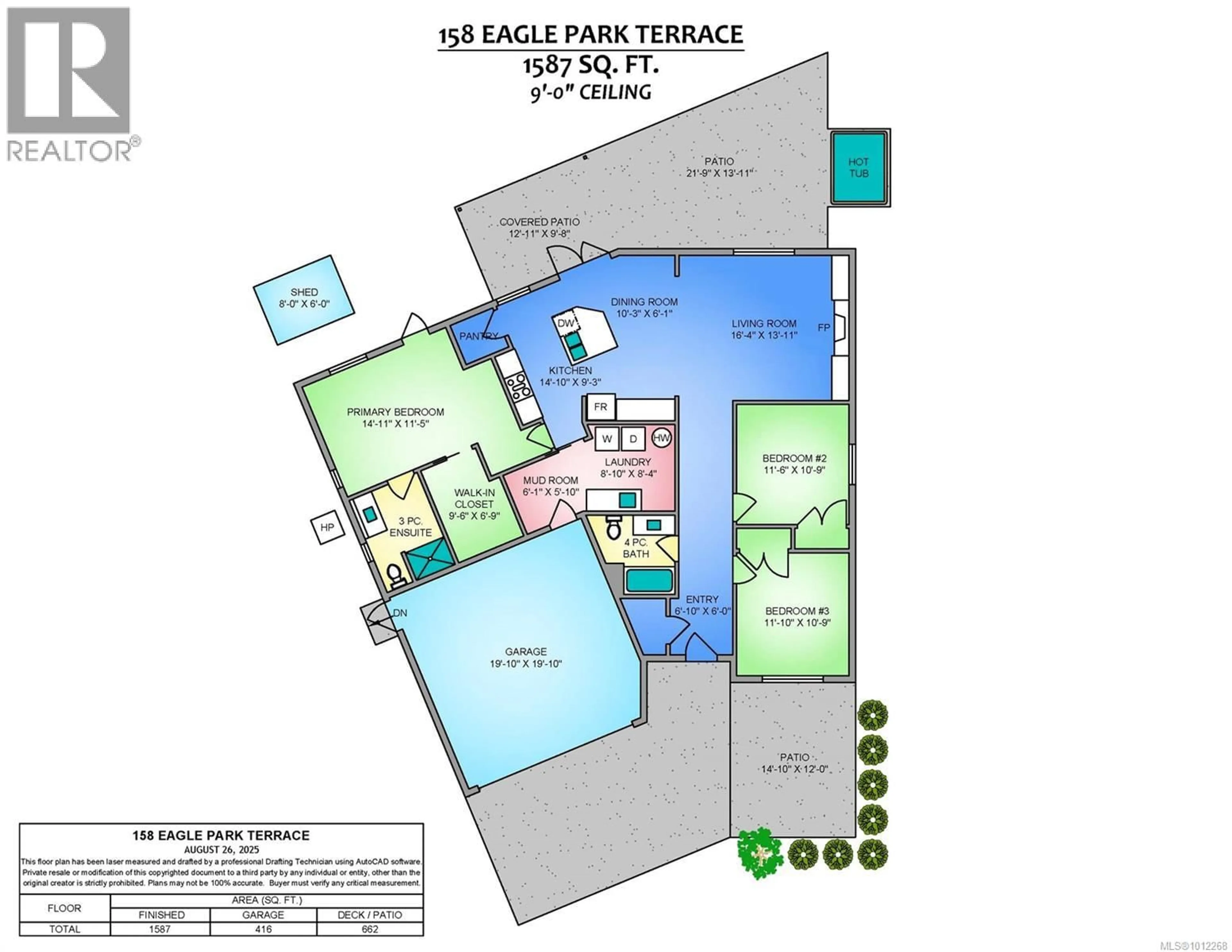 Floor plan for 158 EAGLE PARK TERRACE, Parksville British Columbia V9P0C4