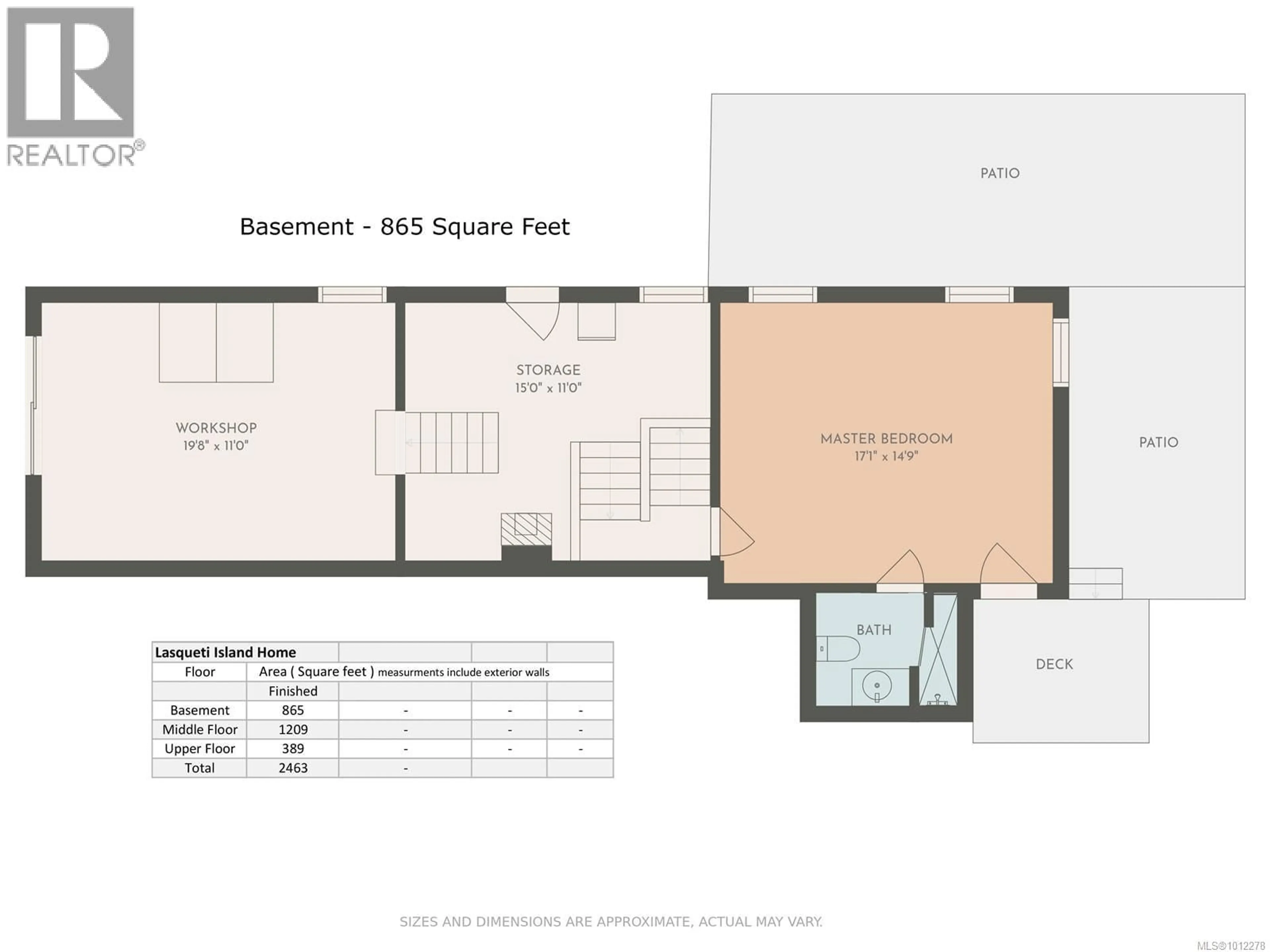 Floor plan for 2 WELCH ROAD, Lasqueti Island British Columbia V0R2J0