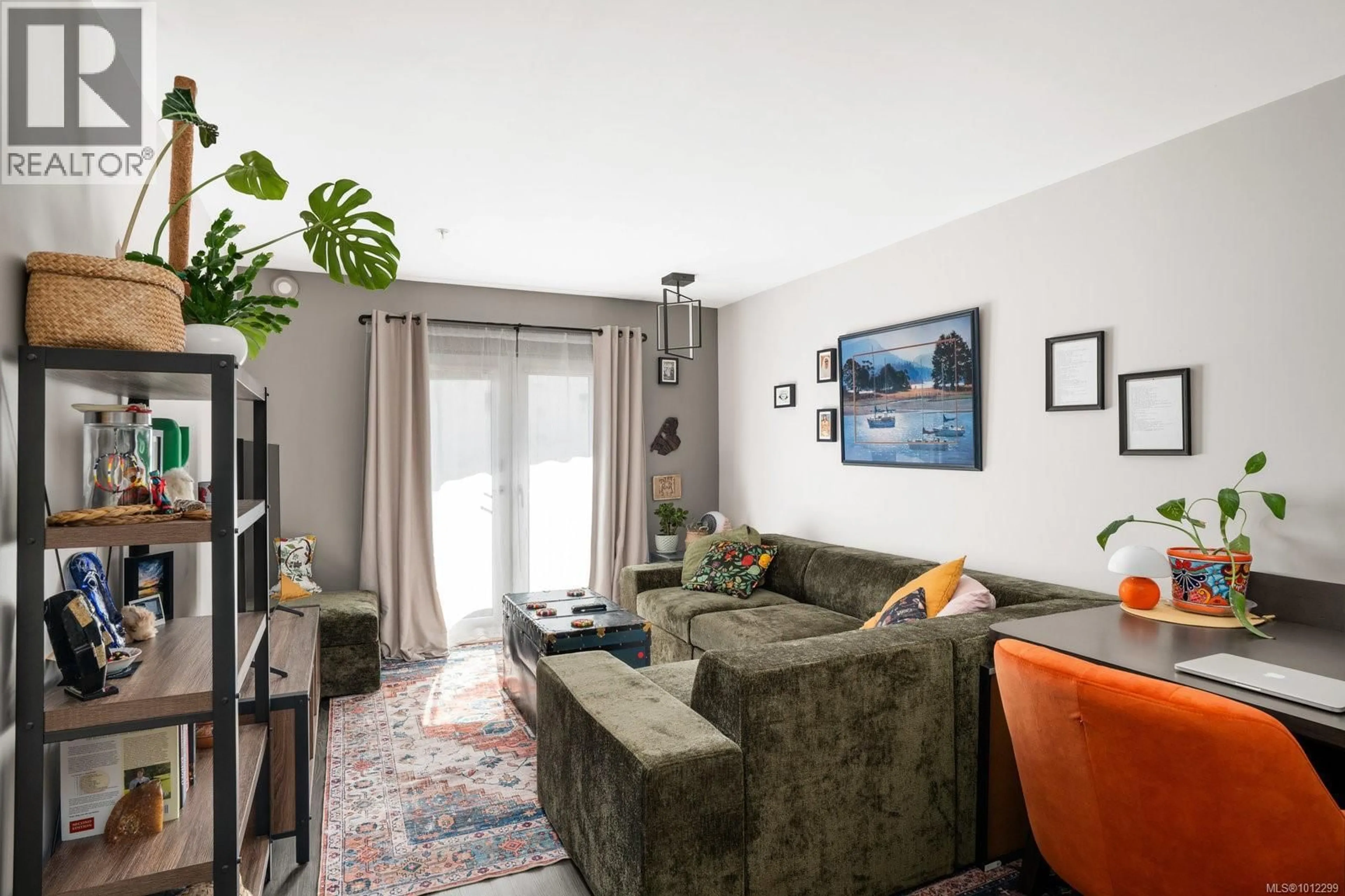 Living room with furniture, unknown for 202 - 787 TYEE ROAD, Victoria British Columbia V9A7R5