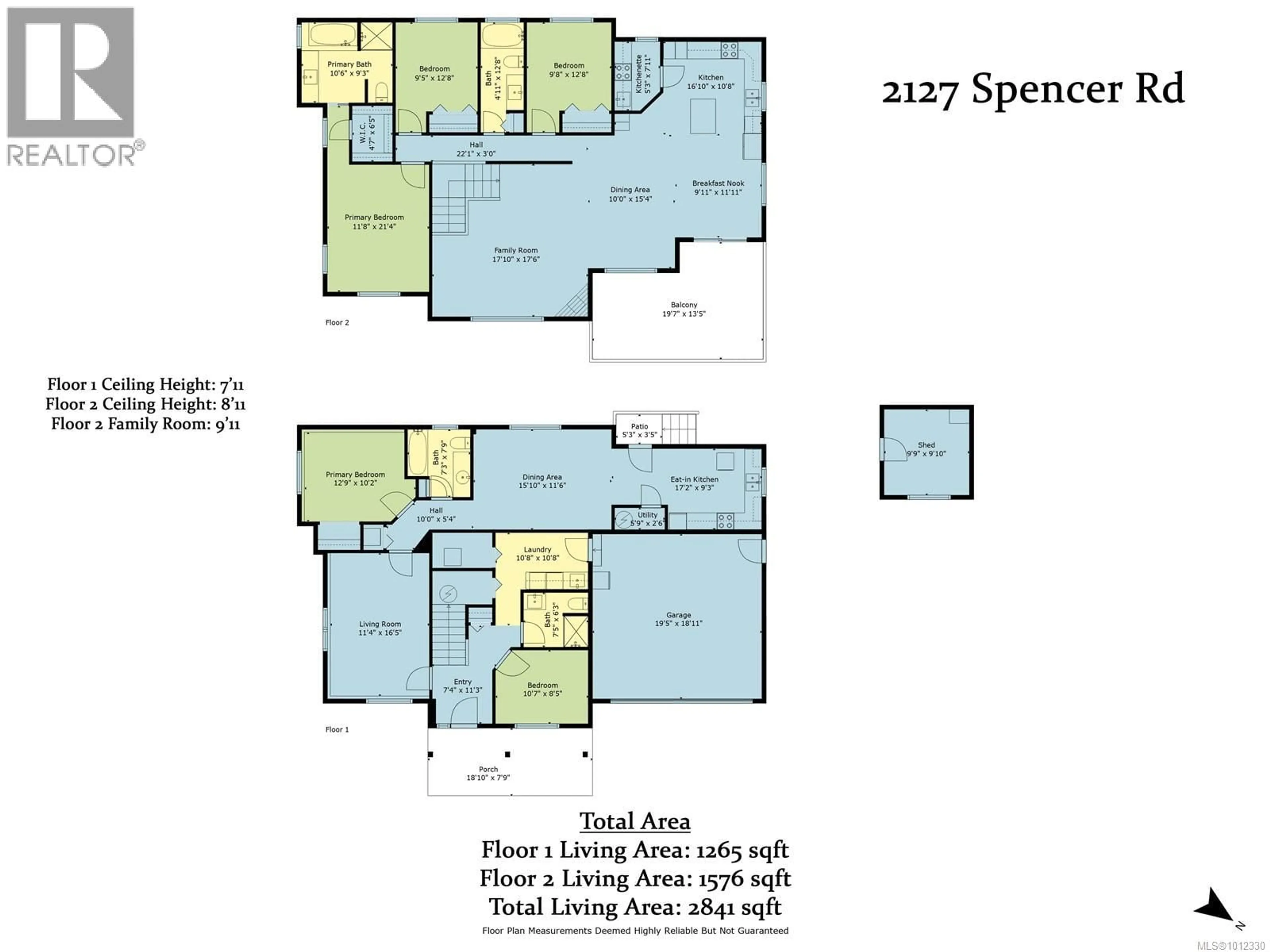 Floor plan for 2127 SPENCER ROAD, Nanaimo British Columbia V9S5S4