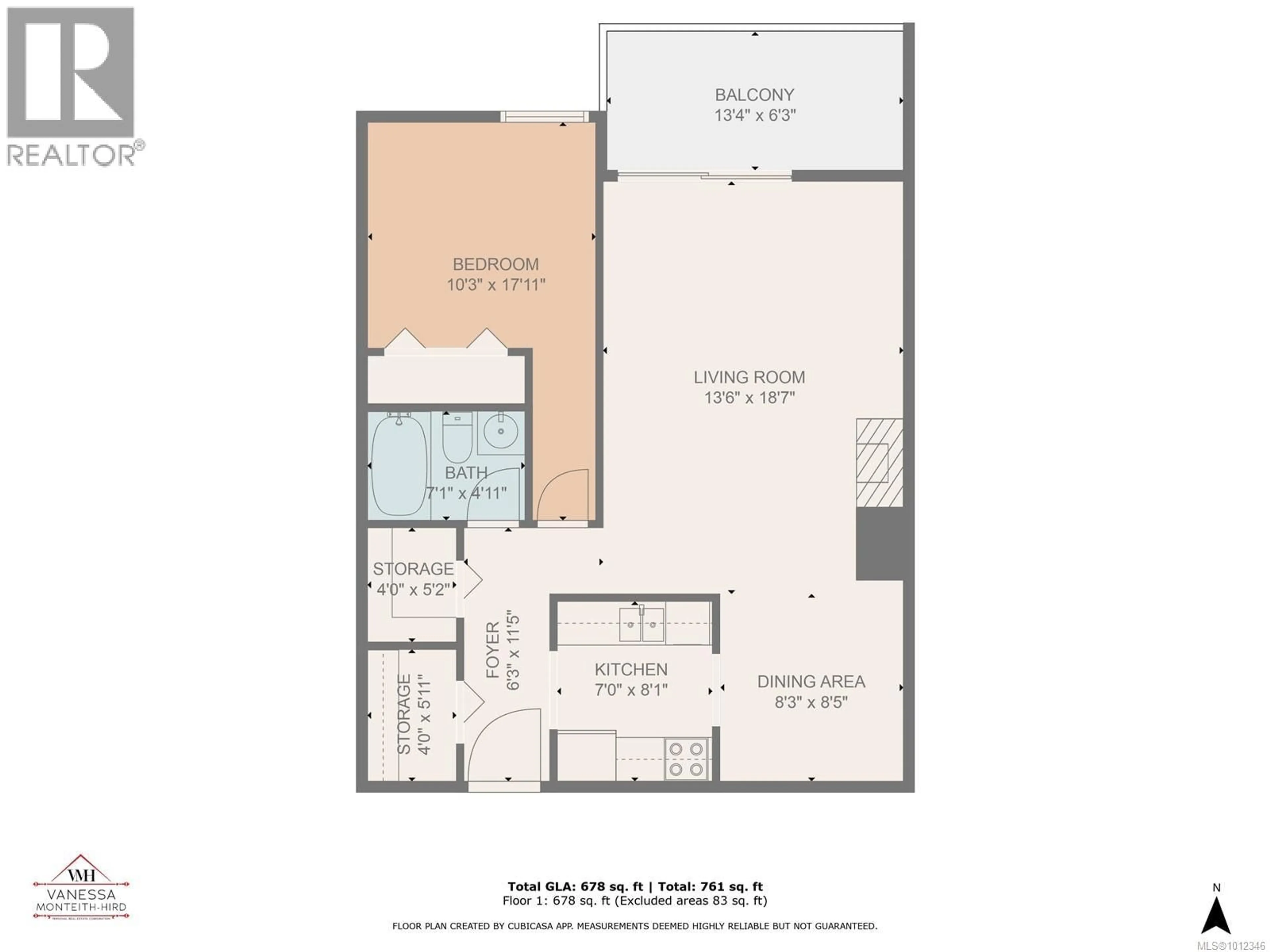 Floor plan for 306 - 585 DOGWOOD STREET SOUTH, Campbell River British Columbia V9W6T6