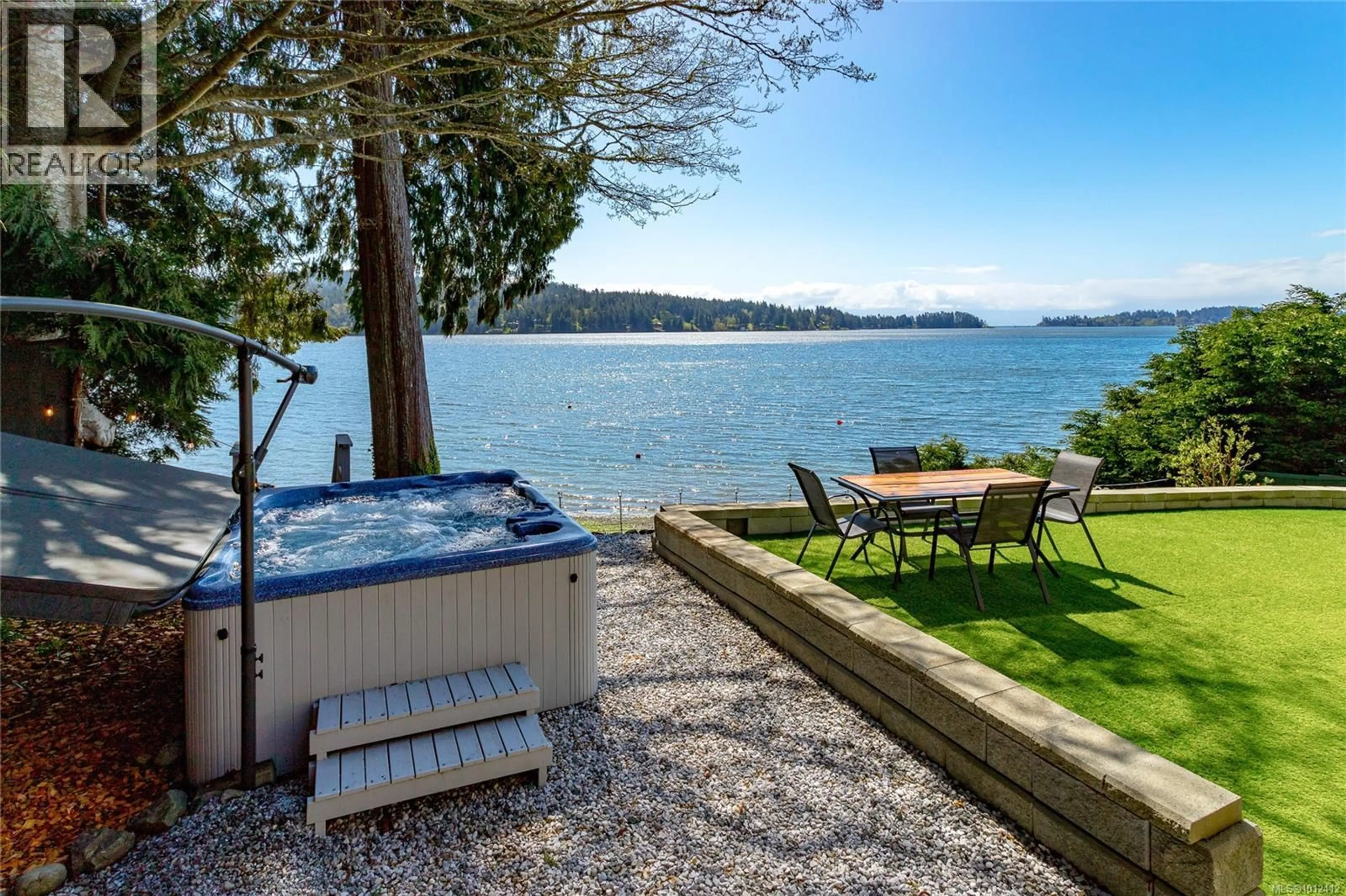 Patio, water/lake/river/ocean view for 6359 BELVISTA PLACE, Sooke British Columbia V9Z0X3