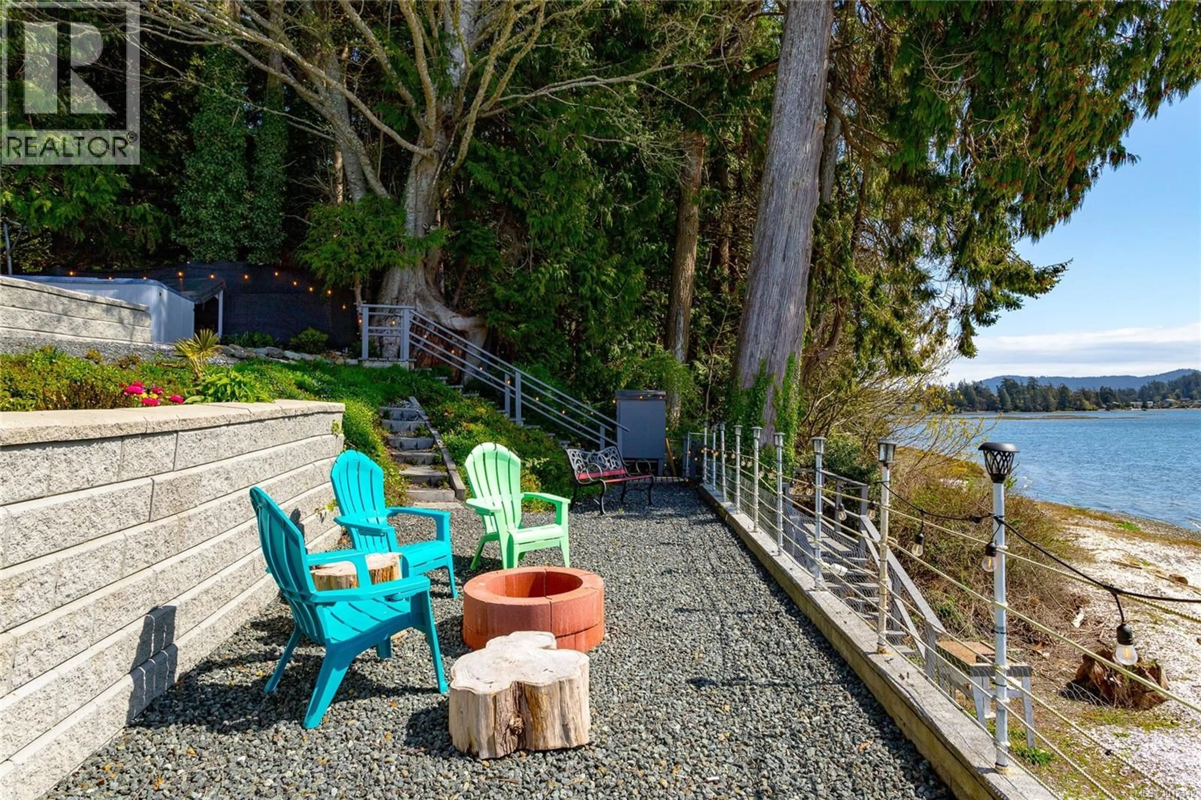 Patio, water/lake/river/ocean view for 6359 BELVISTA PLACE, Sooke British Columbia V9Z0X3
