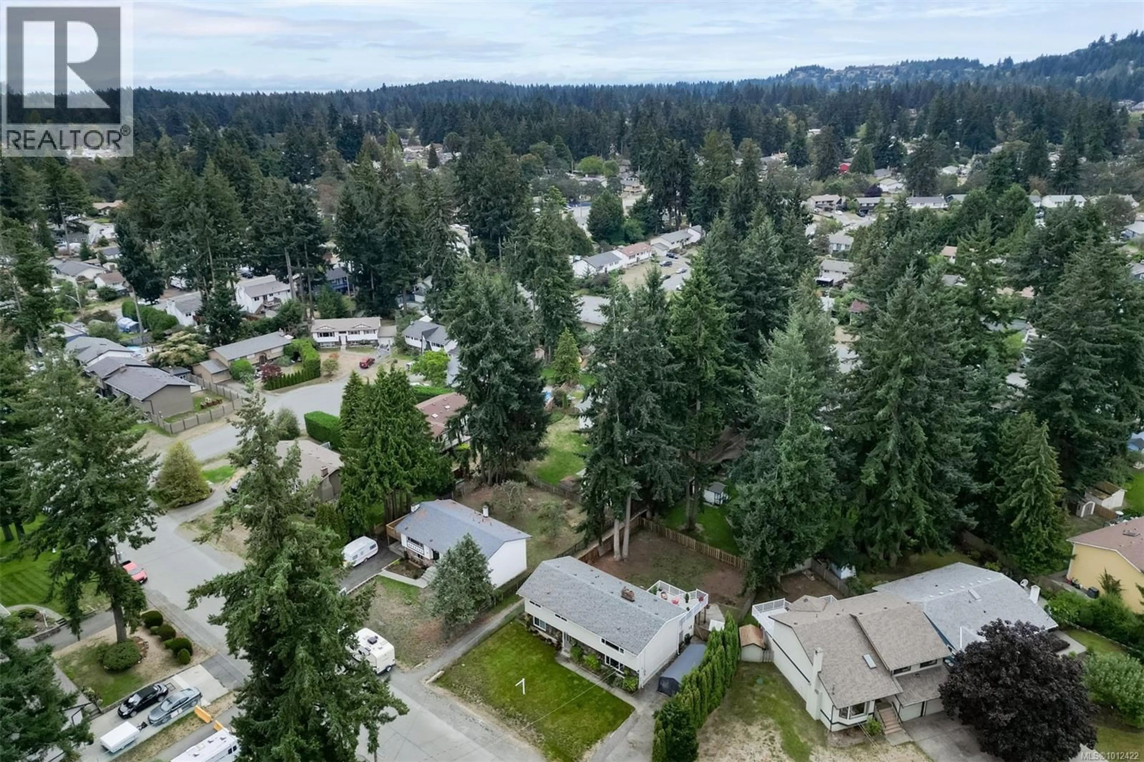 A pic from outside/outdoor area/front of a property/back of a property/a pic from drone, forest/trees view for 2874 PICKFORD ROAD, Colwood British Columbia V9B4N2
