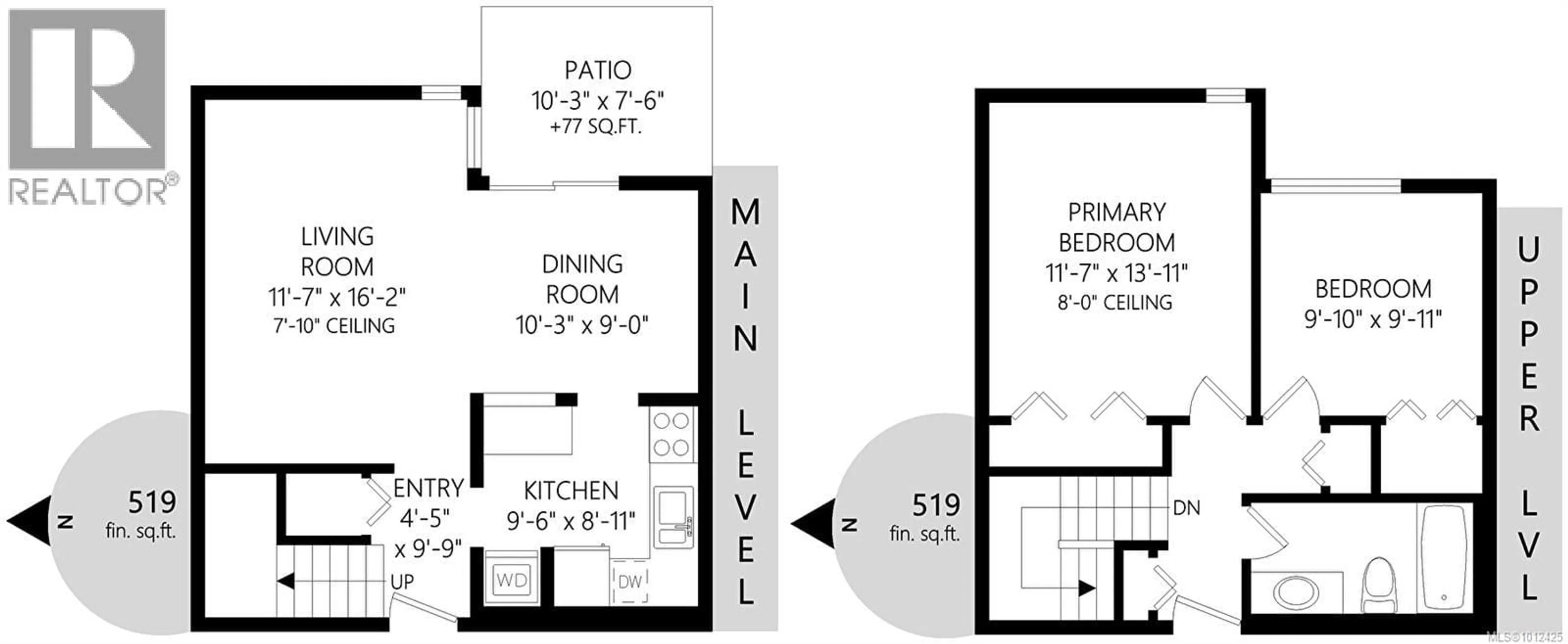 Floor plan for 107 - 1366 HILLSIDE AVENUE, Victoria British Columbia V8T2B5