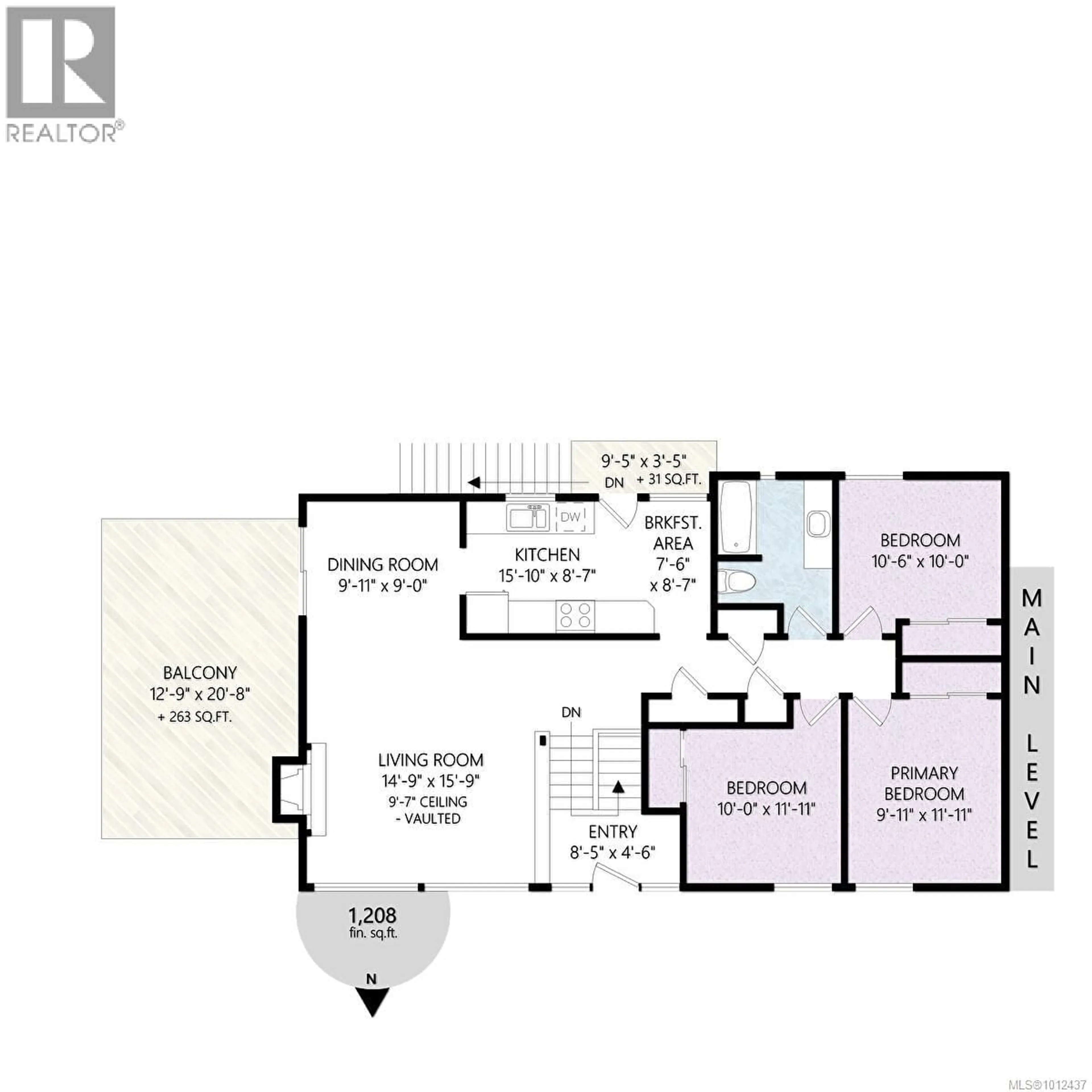 Floor plan for 1555 JASPER PLACE, Saanich British Columbia V8P1N9