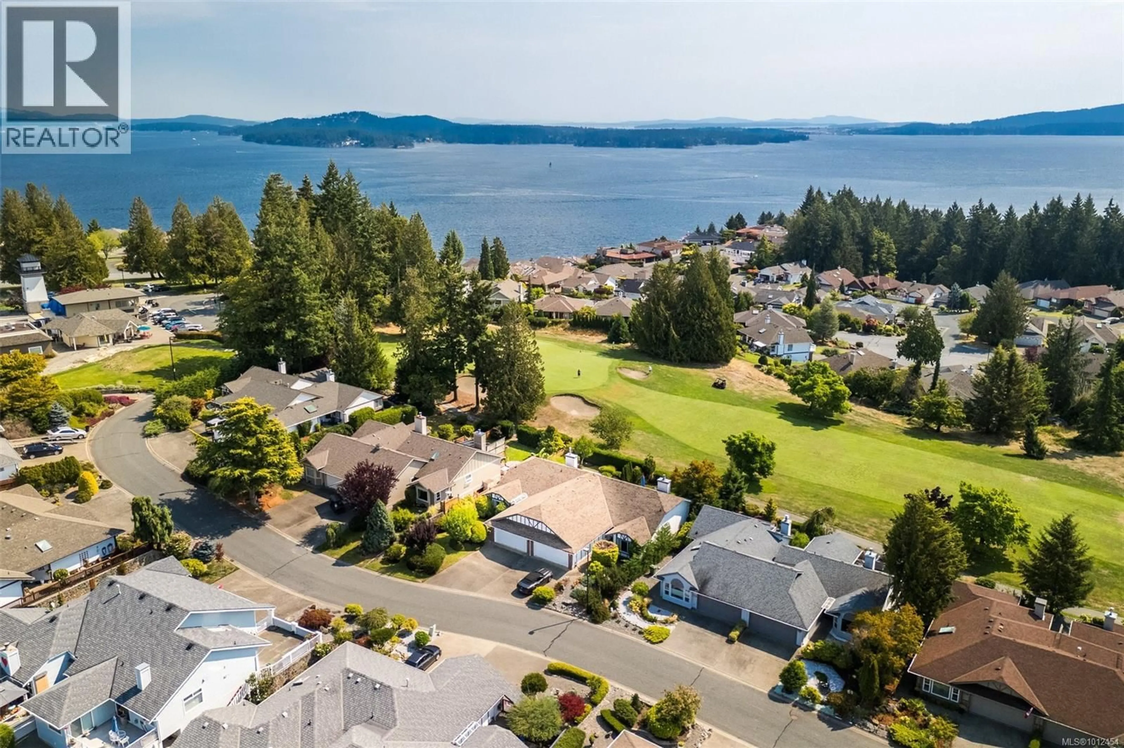 A pic from outside/outdoor area/front of a property/back of a property/a pic from drone, water/lake/river/ocean view for 546 FAIRWAYS PLACE, Cobble Hill British Columbia V0R1L1