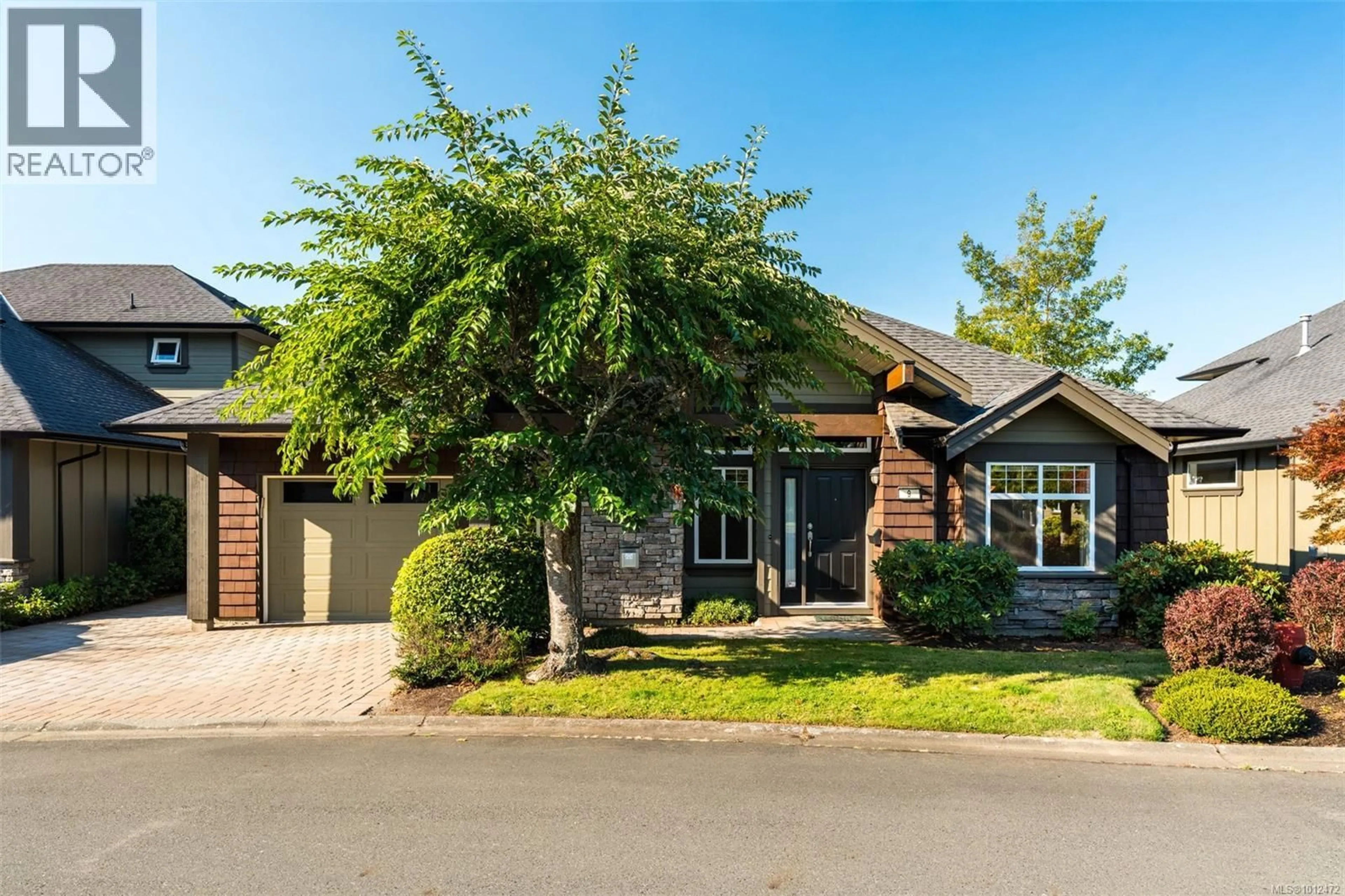 Home with brick exterior material, street for 9 - 2229 GRADUATION PLACE, Saanich British Columbia V8N6W3