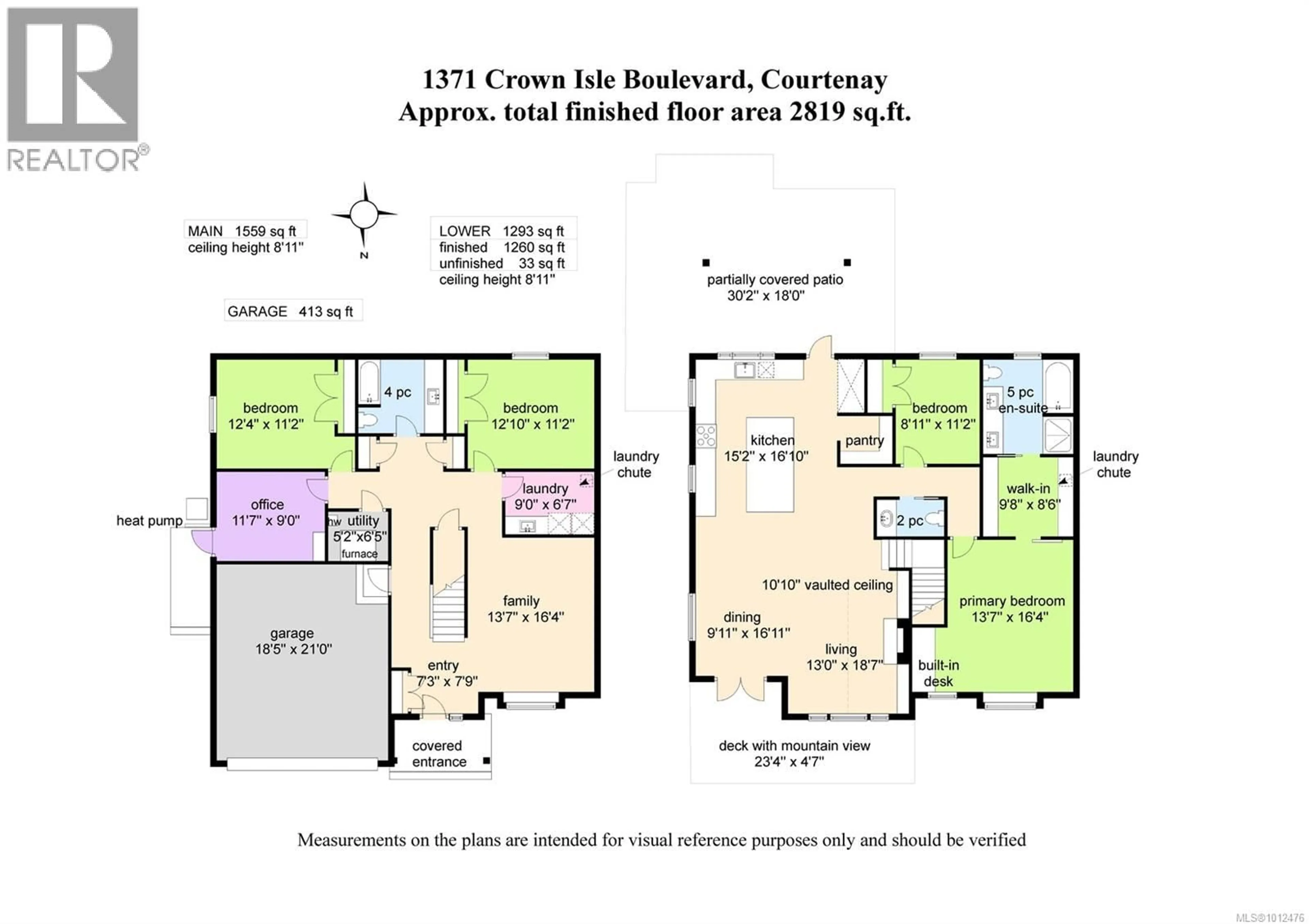 Floor plan for 1371 CROWN ISLE BOULEVARD, Courtenay British Columbia V9N0E2
