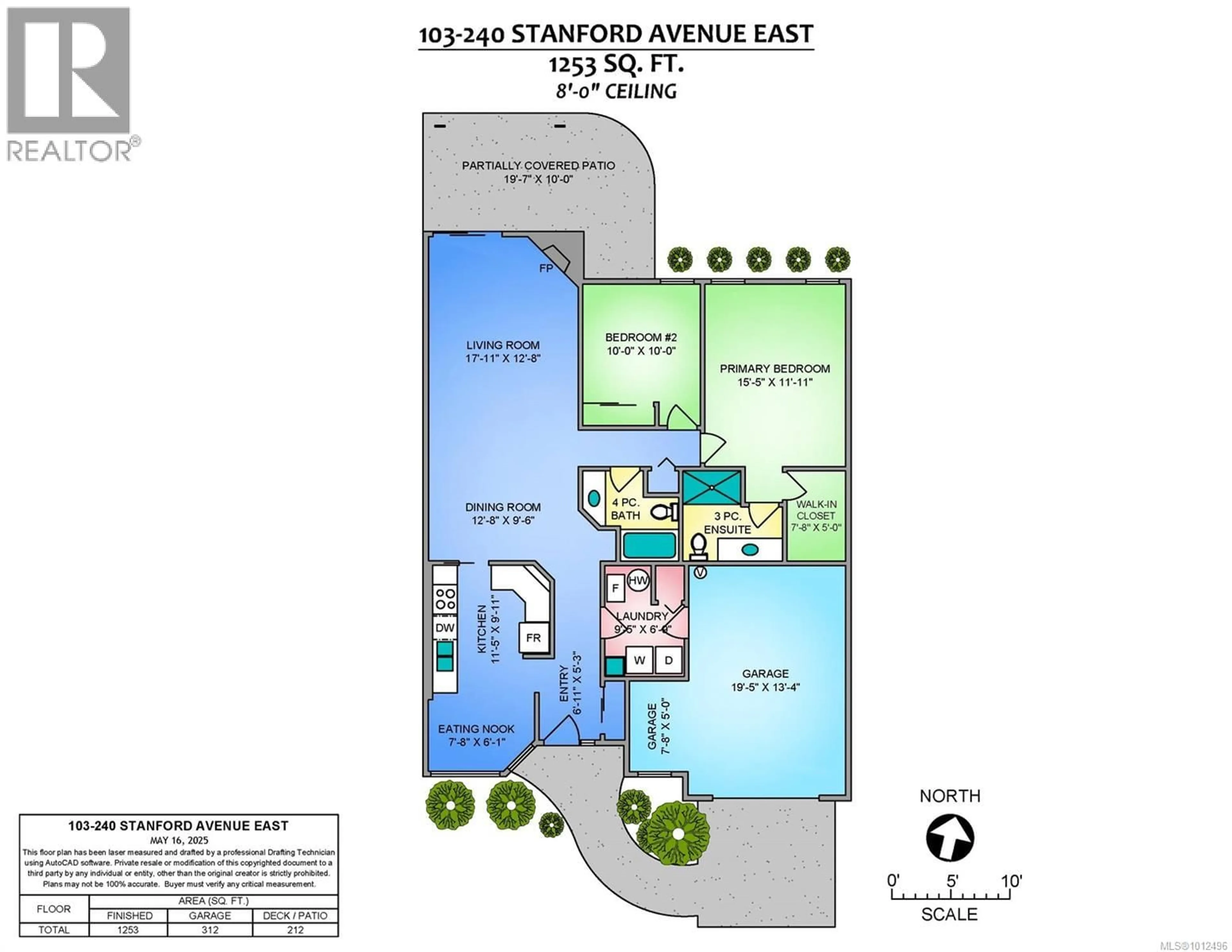 Floor plan for 103 - 240 STANFORD AVENUE EAST, Parksville British Columbia V9P2K8