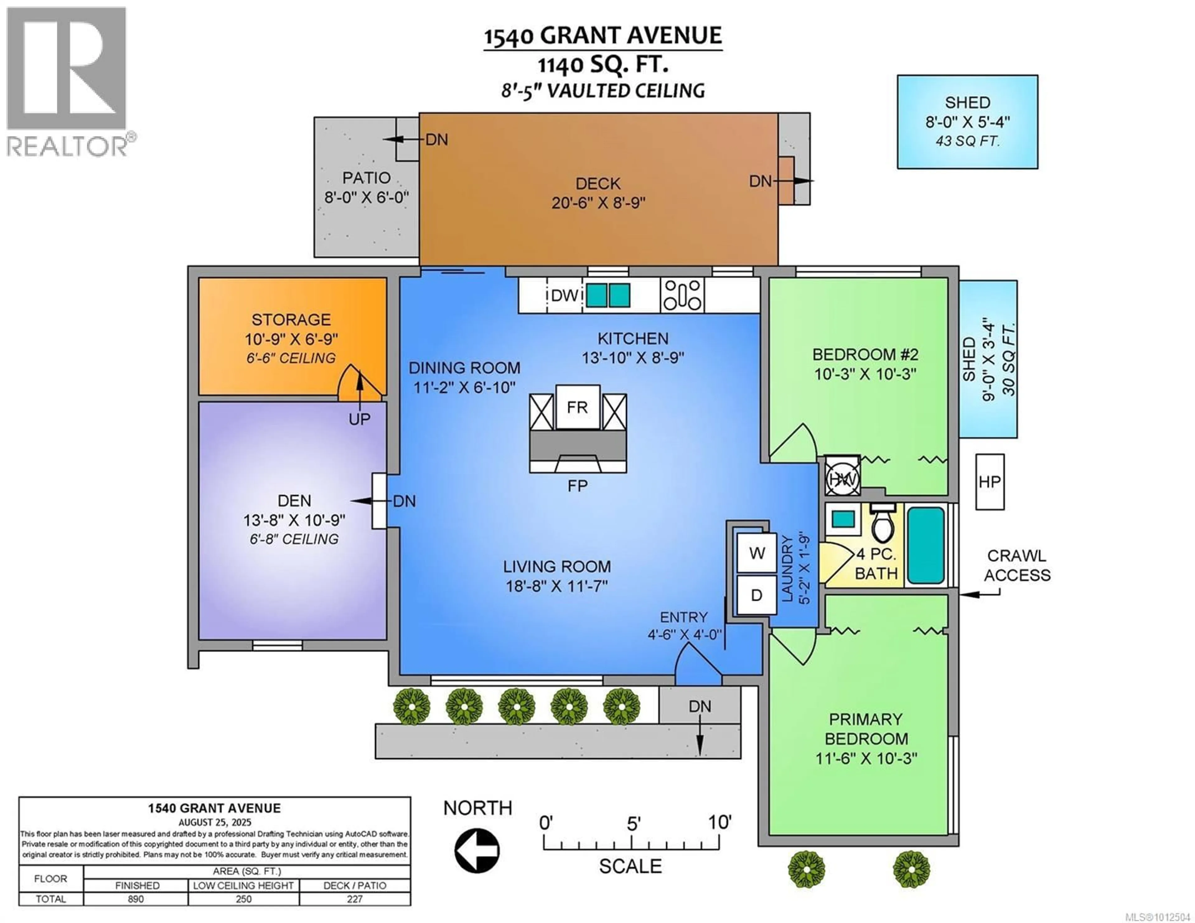 Floor plan for 1540 GRANT AVENUE, Nanaimo British Columbia V9S4S8