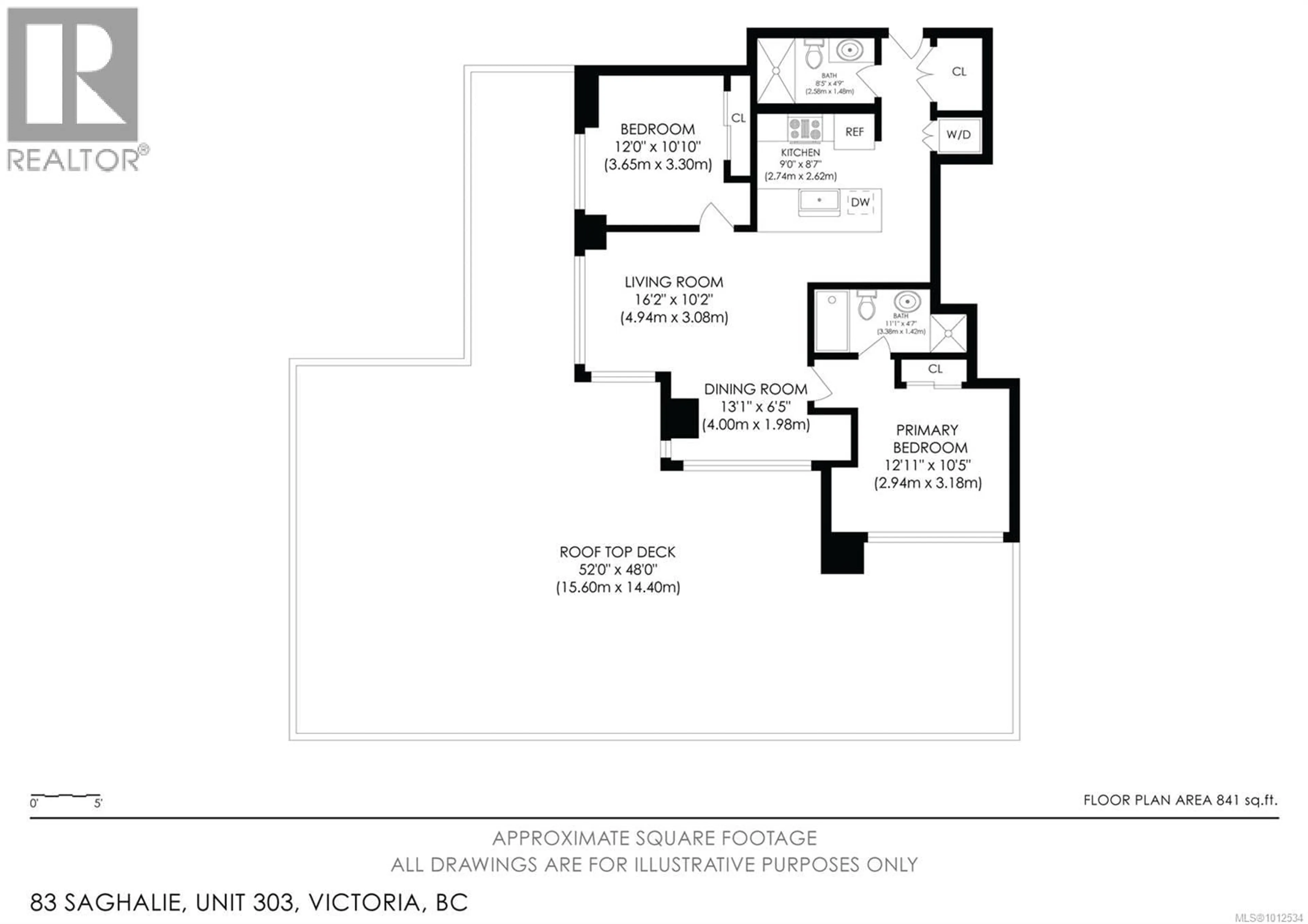Floor plan for 303 - 83 SAGHALIE ROAD, Victoria British Columbia V9A0E7