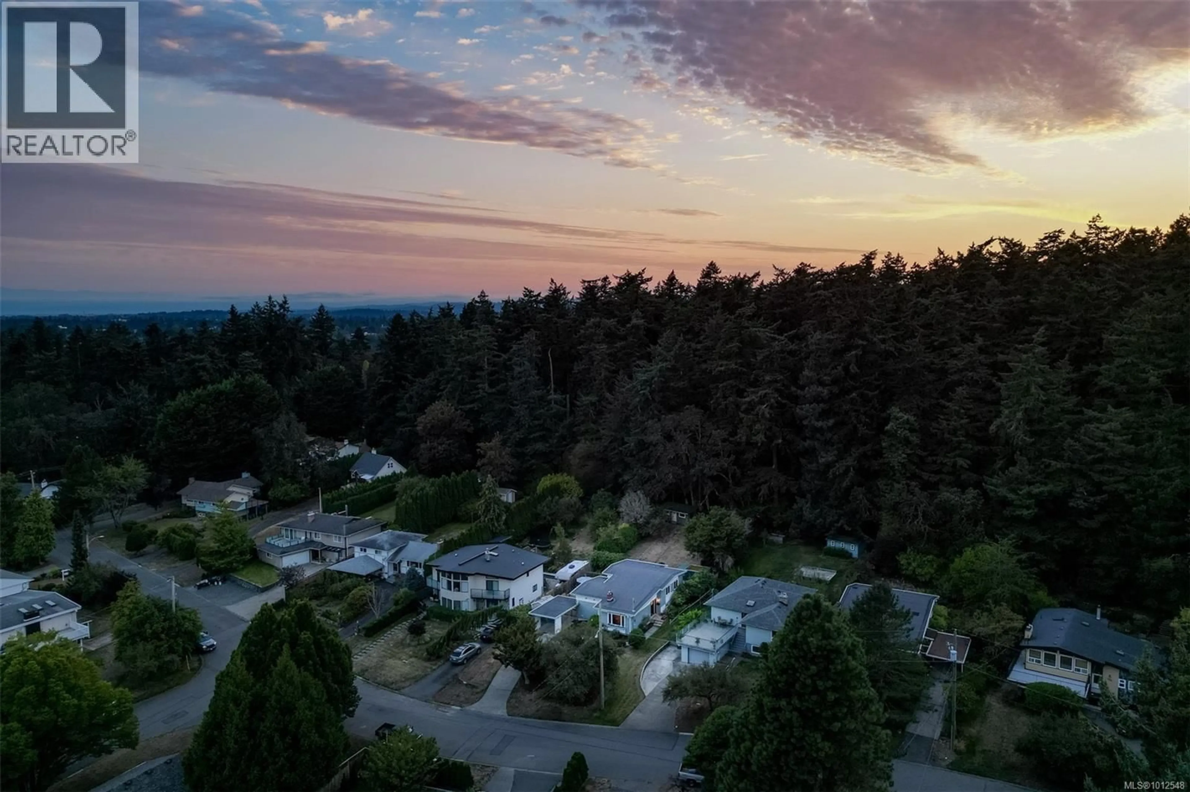 A pic from outside/outdoor area/front of a property/back of a property/a pic from drone, forest/trees view for 4270 PARKSIDE CRESCENT, Saanich British Columbia V8N2C3