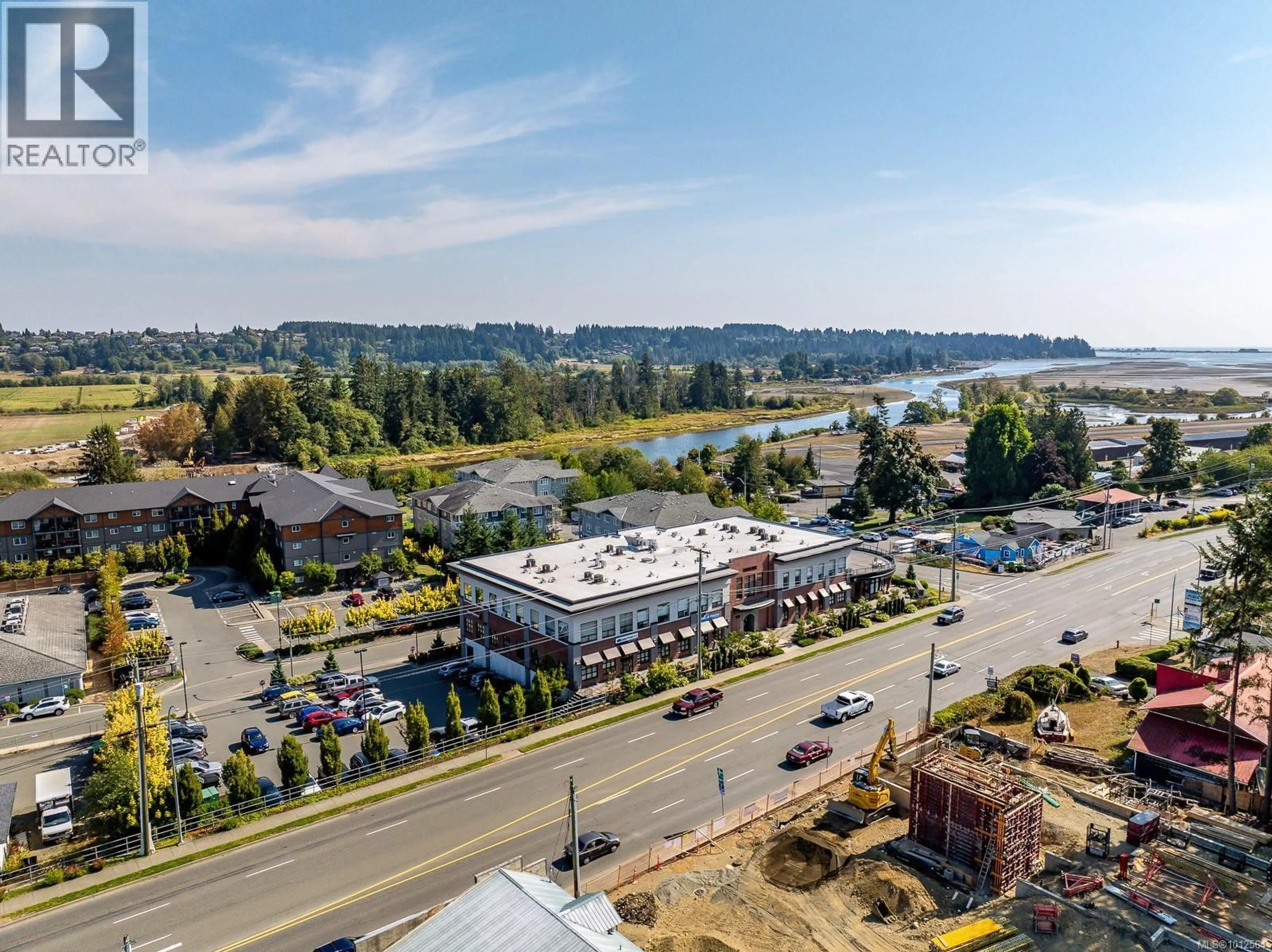 A pic from outside/outdoor area/front of a property/back of a property/a pic from drone, water/lake/river/ocean view for 302 - 1978 CLIFFE AVENUE, Courtenay British Columbia V9N2L1