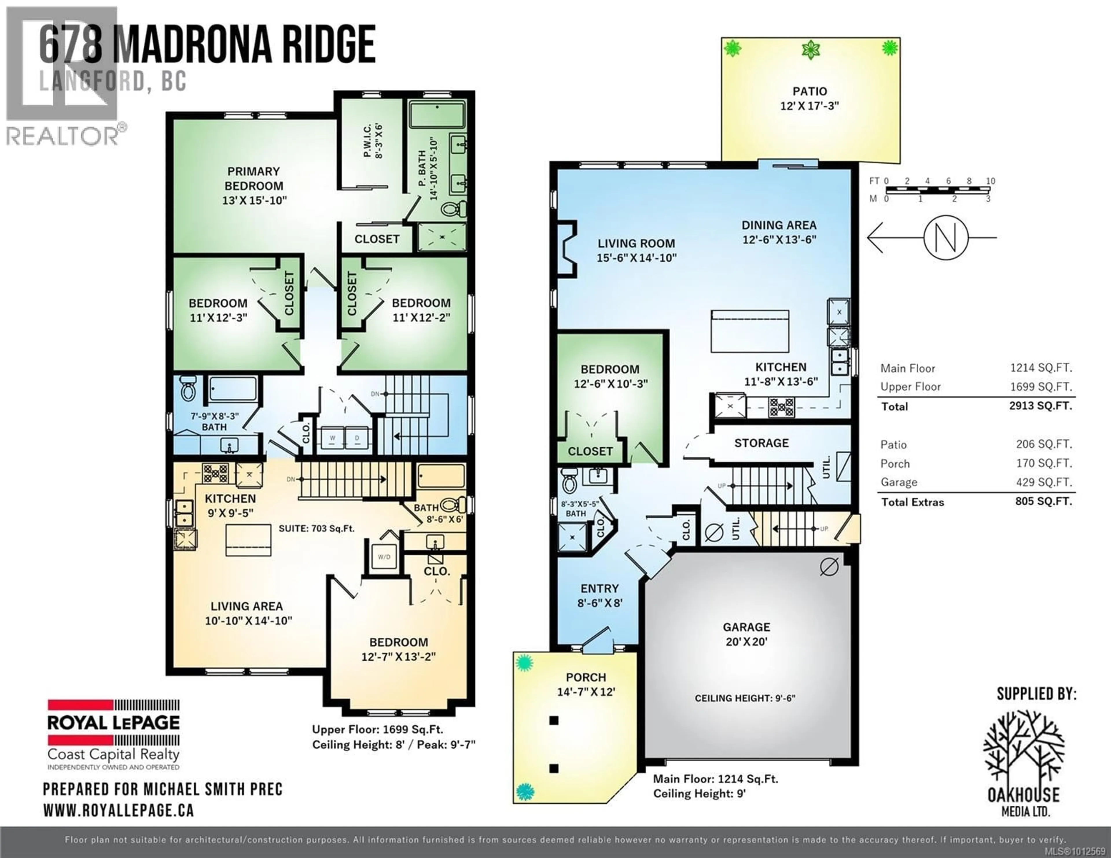 Floor plan for 678 MADRONA PLACE, Langford British Columbia V9B6C6