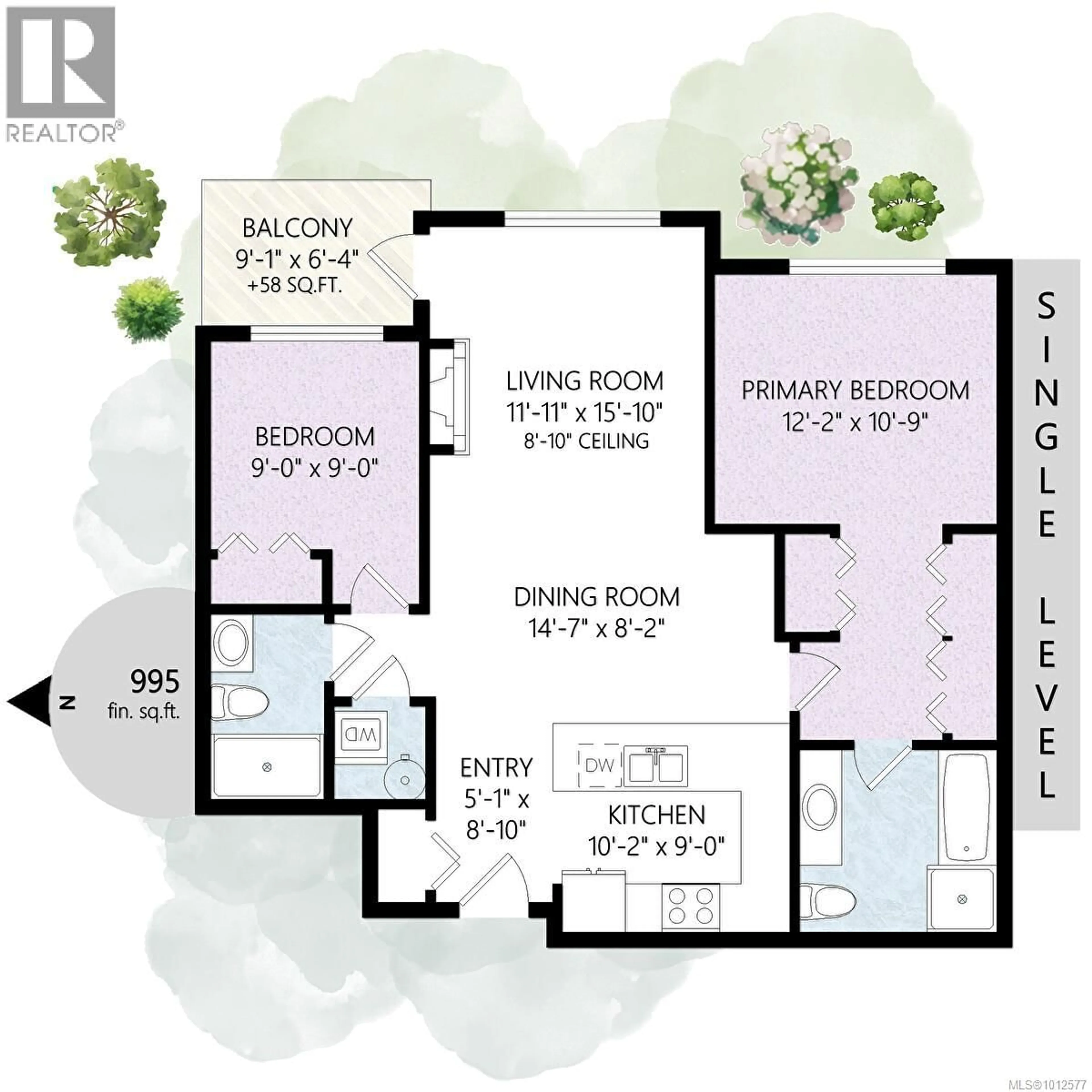 Floor plan for 301 - 4394 WEST SAANICH ROAD, Saanich British Columbia V8Z0B5