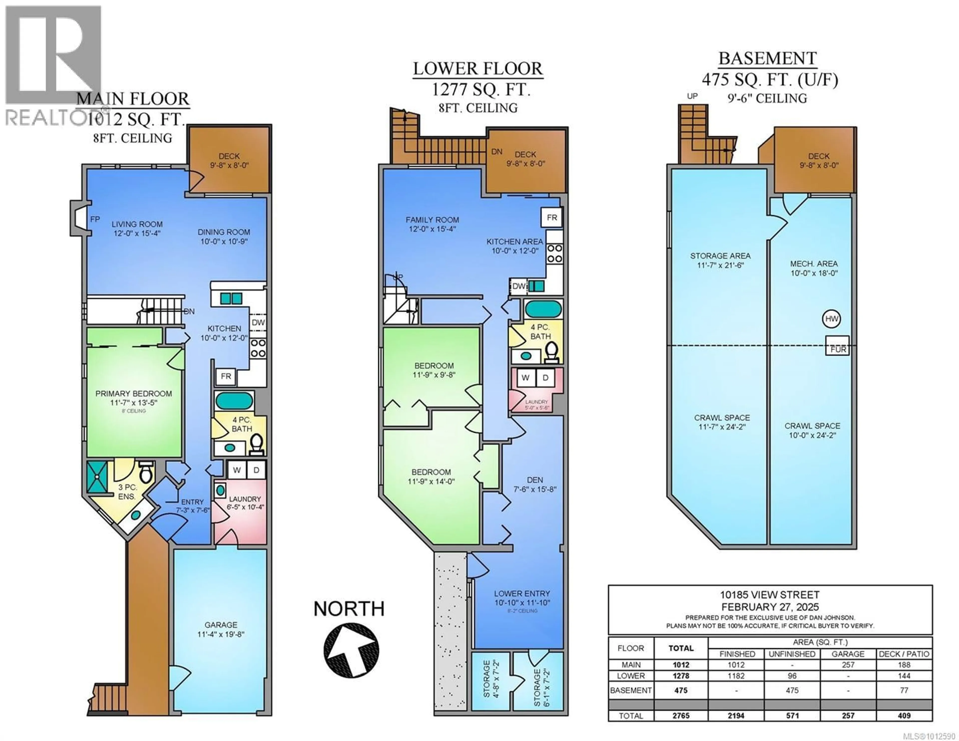 Floor plan for 10185 VIEW STREET, Chemainus British Columbia V0R1K2