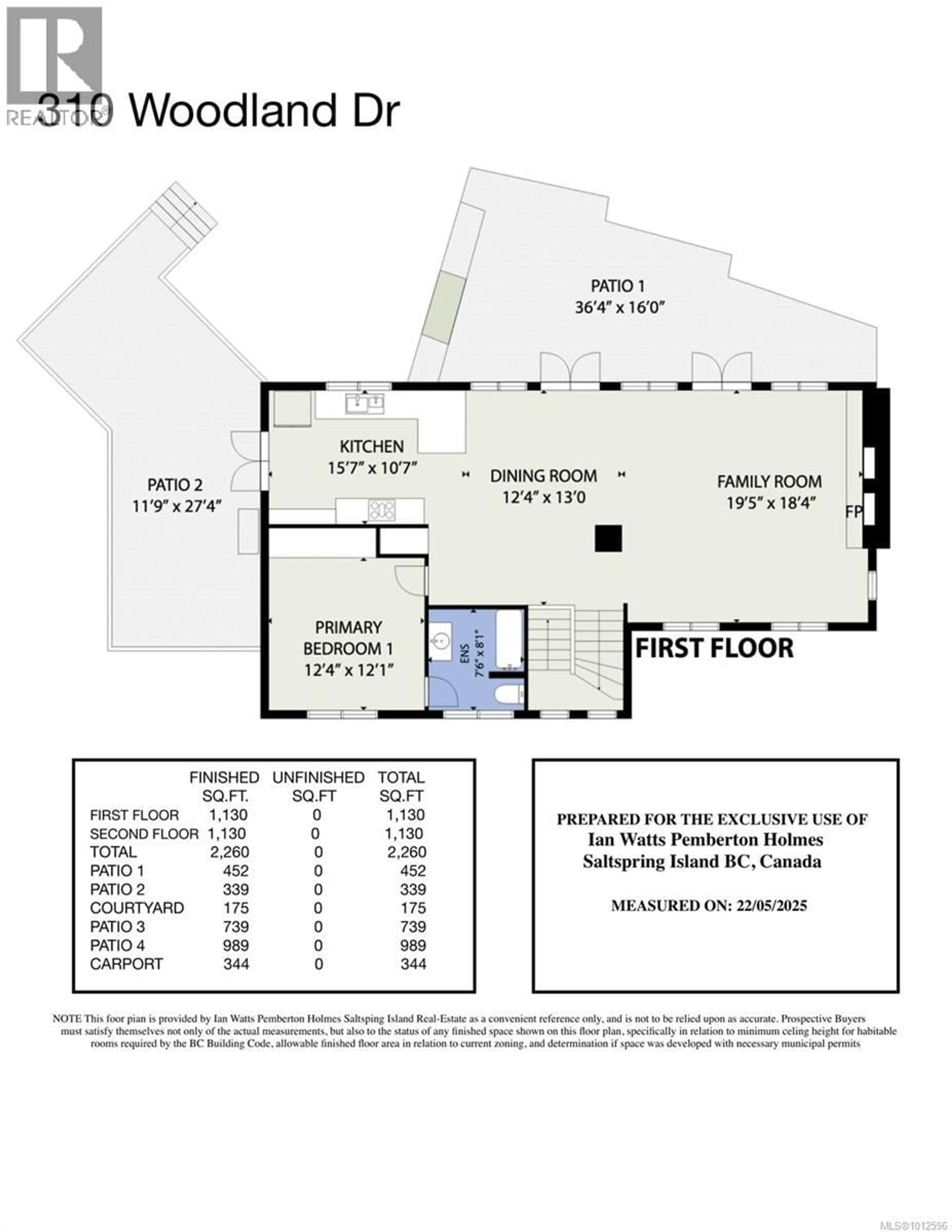 Floor plan for 310 WOODLAND DRIVE, Salt Spring British Columbia V8K1J6