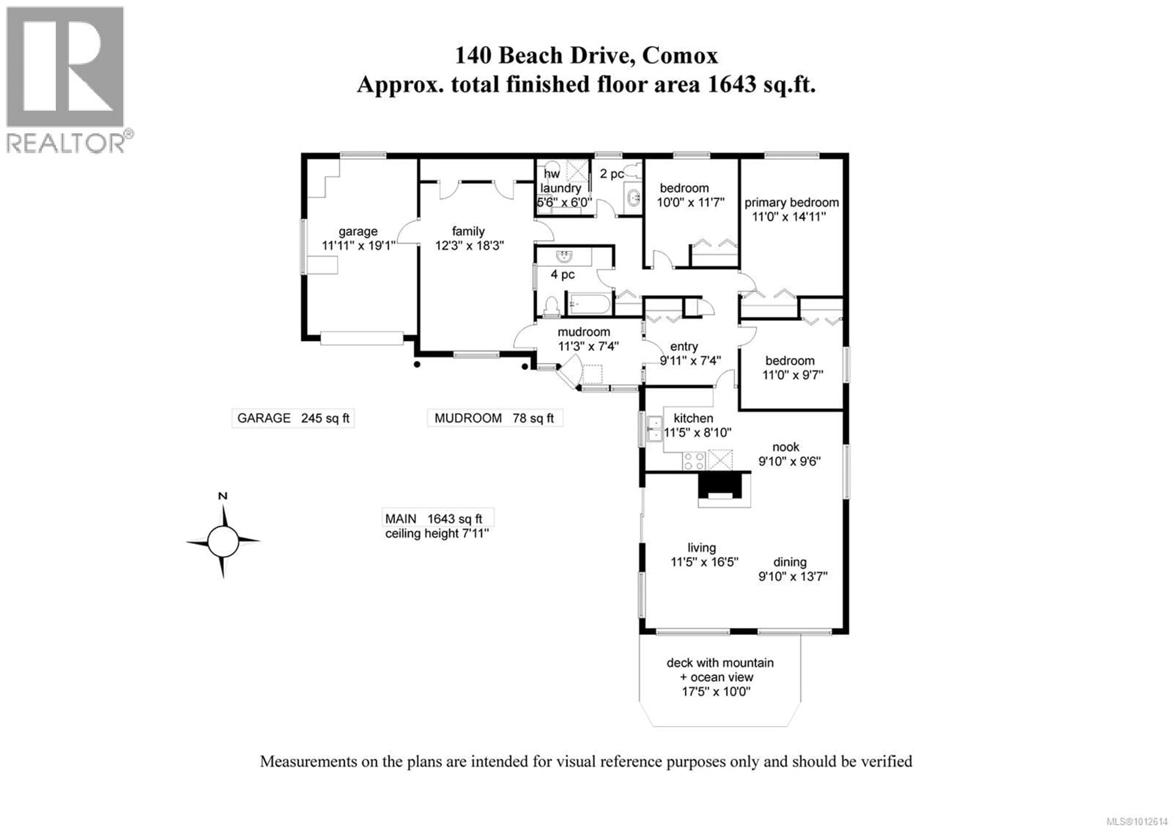 Floor plan for 140 BEACH DRIVE, Comox British Columbia V9M1T6