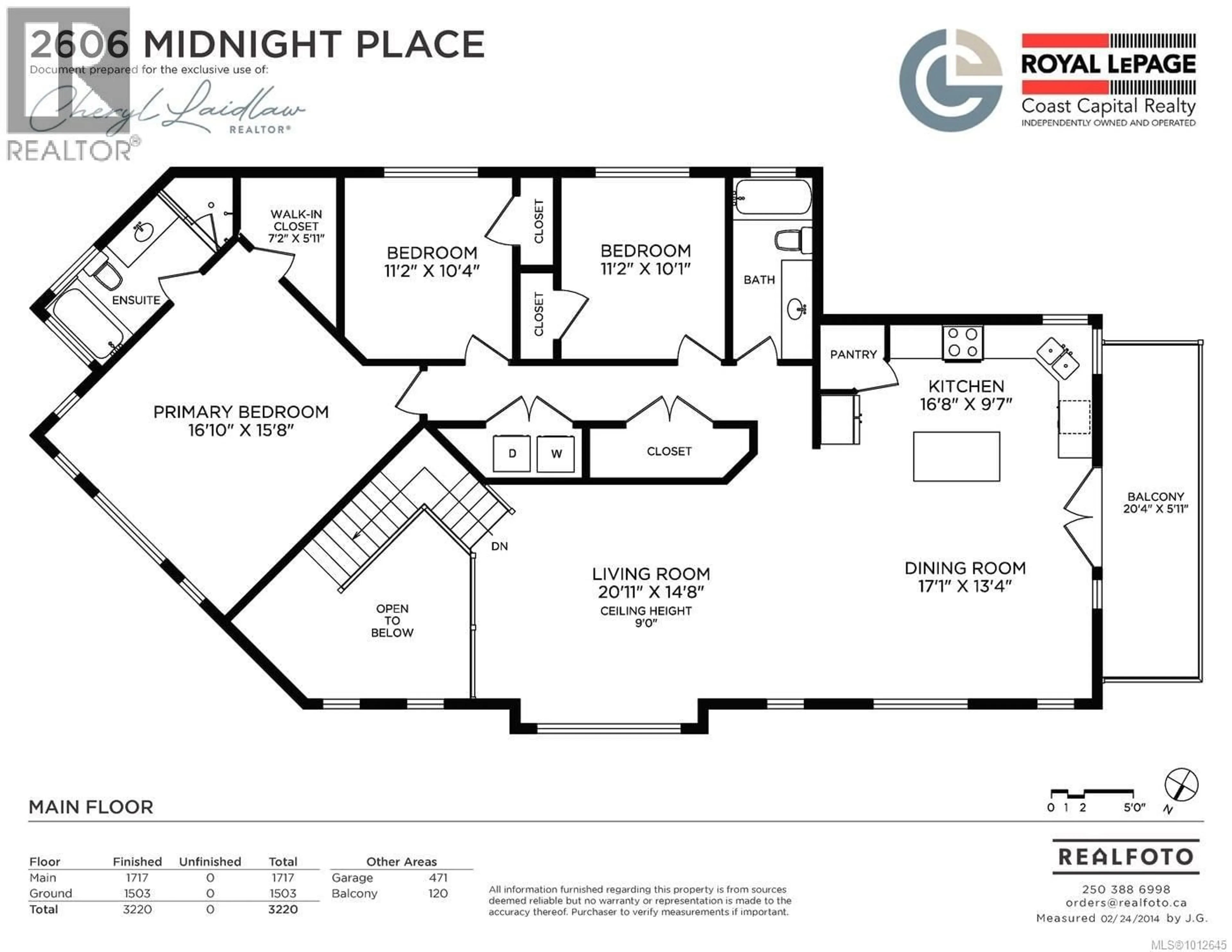 Floor plan for 2606 MIDNIGHT PLACE, Langford British Columbia V9B5X6