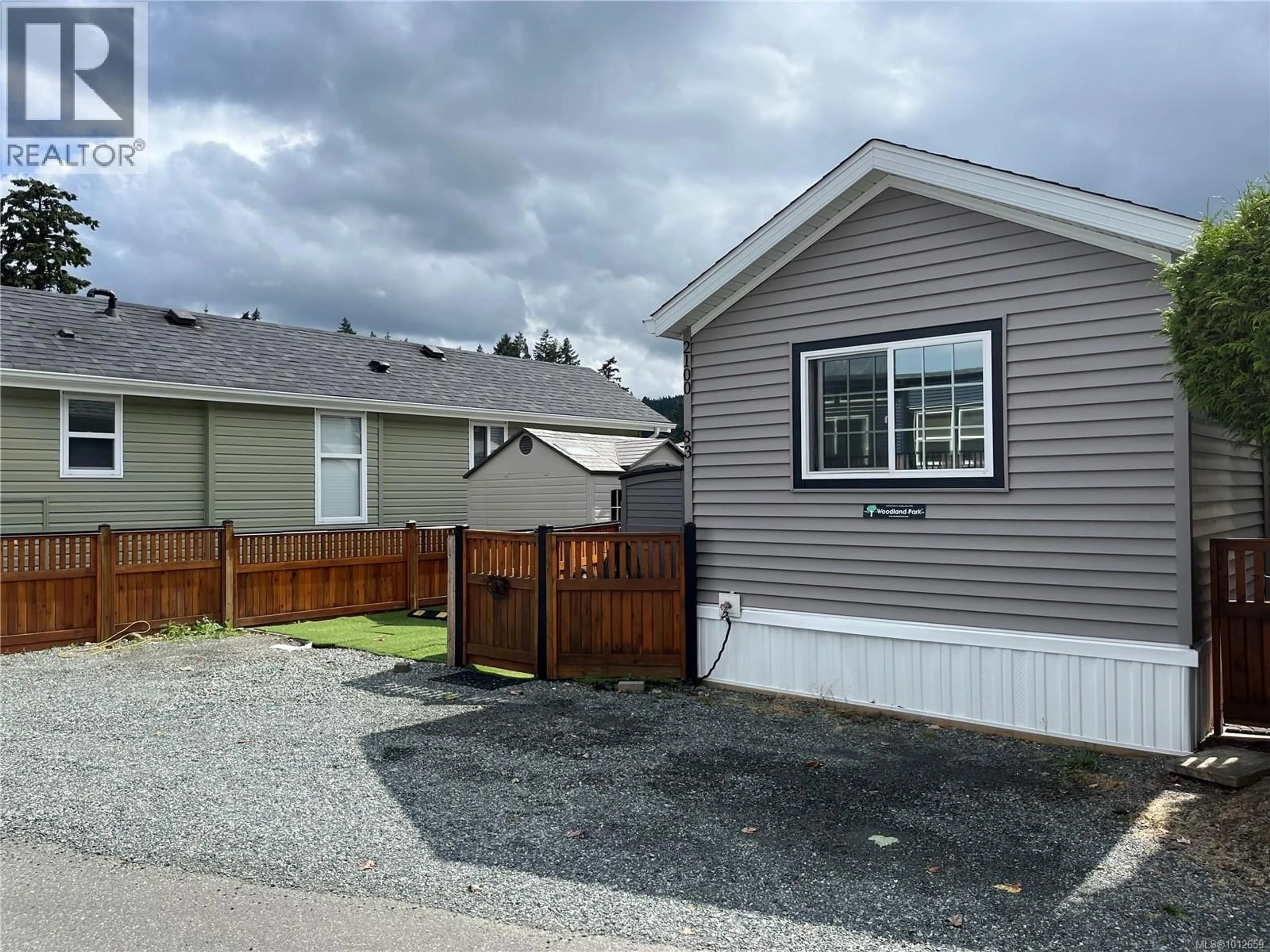 Home with vinyl exterior material, street for 83 - 2100 HENDERSON LAKE ROAD, Nanaimo British Columbia V9R6X7