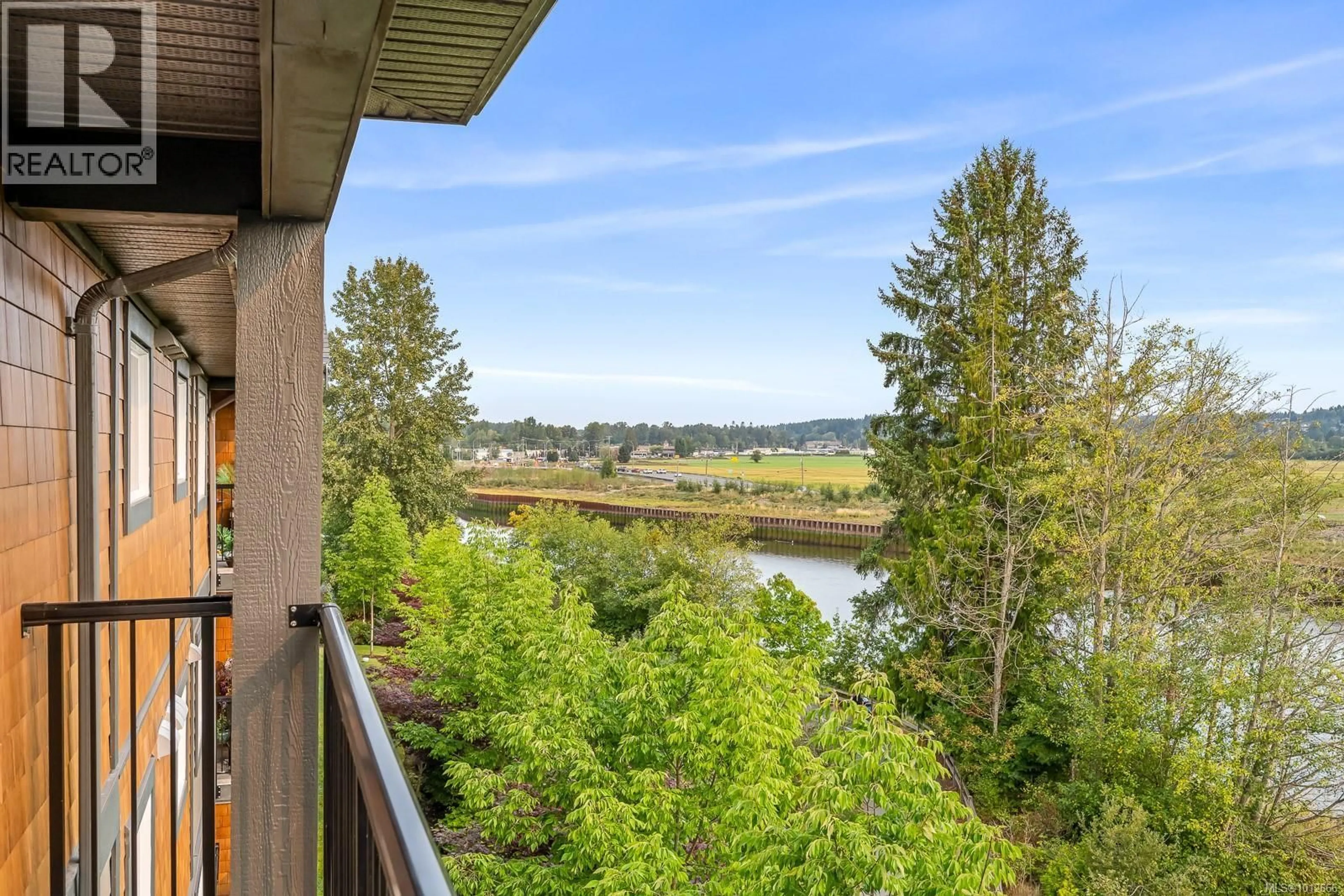 Patio, water/lake/river/ocean view for 411 - 1944 RIVERSIDE LANE, Courtenay British Columbia V9N0E5