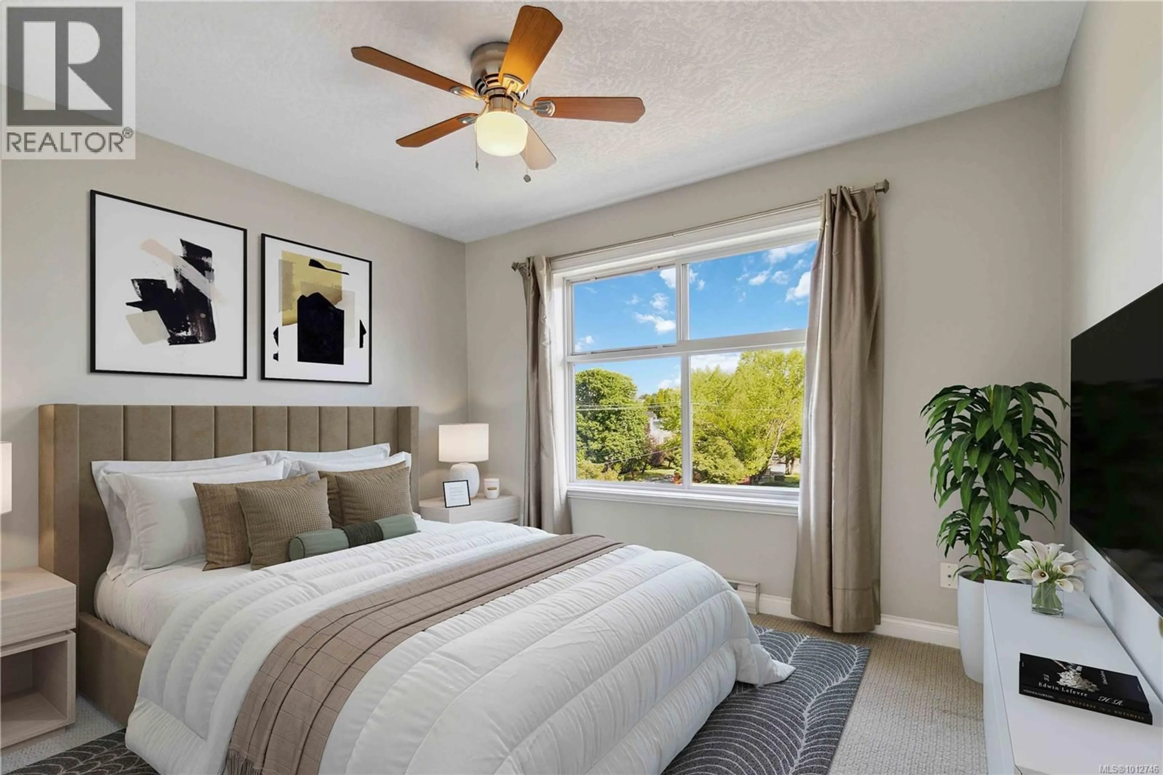 Bedroom with bed, unknown for 406 - 1580 CHRISTMAS AVENUE, Saanich British Columbia V8P2X2