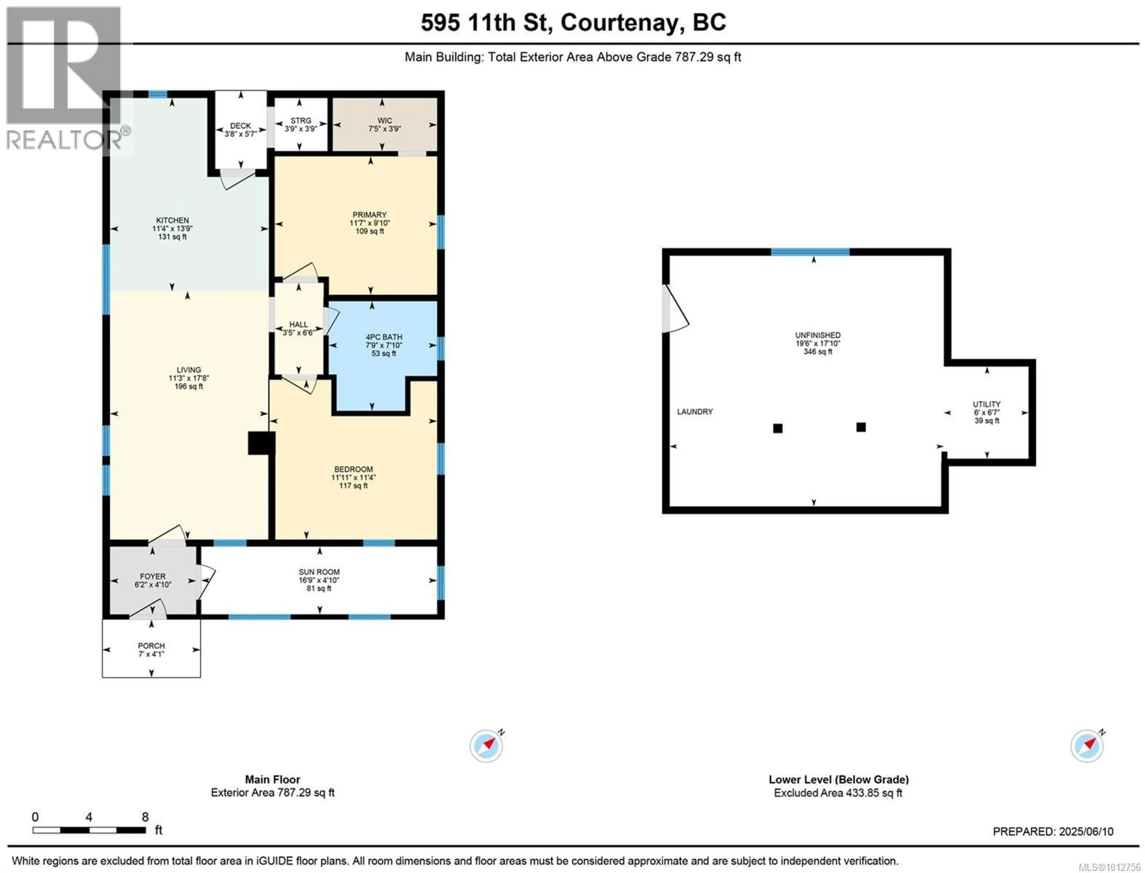 Floor plan for 595 11TH STREET, Courtenay British Columbia V9N1S7