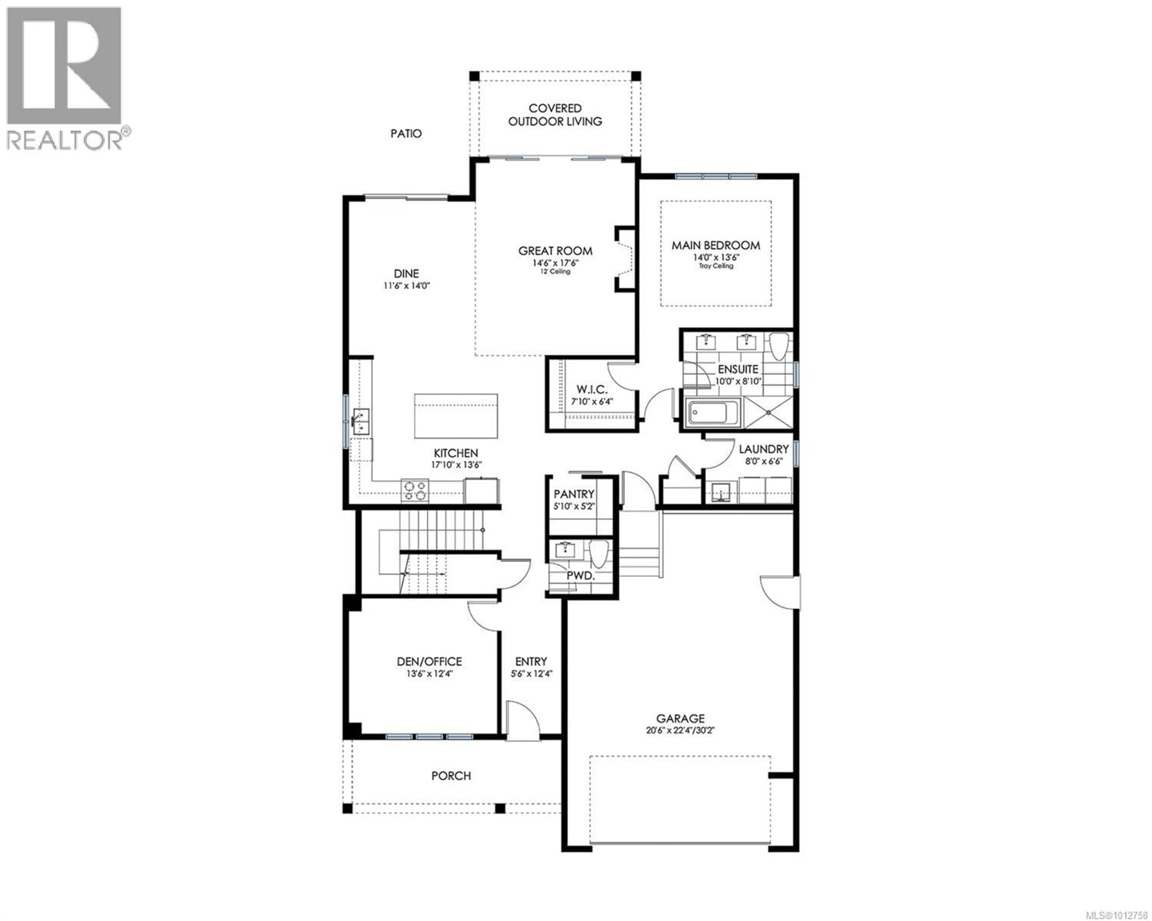 Floor plan for 708 FERN RIDGE PLACE, Nanaimo British Columbia V9R5P5