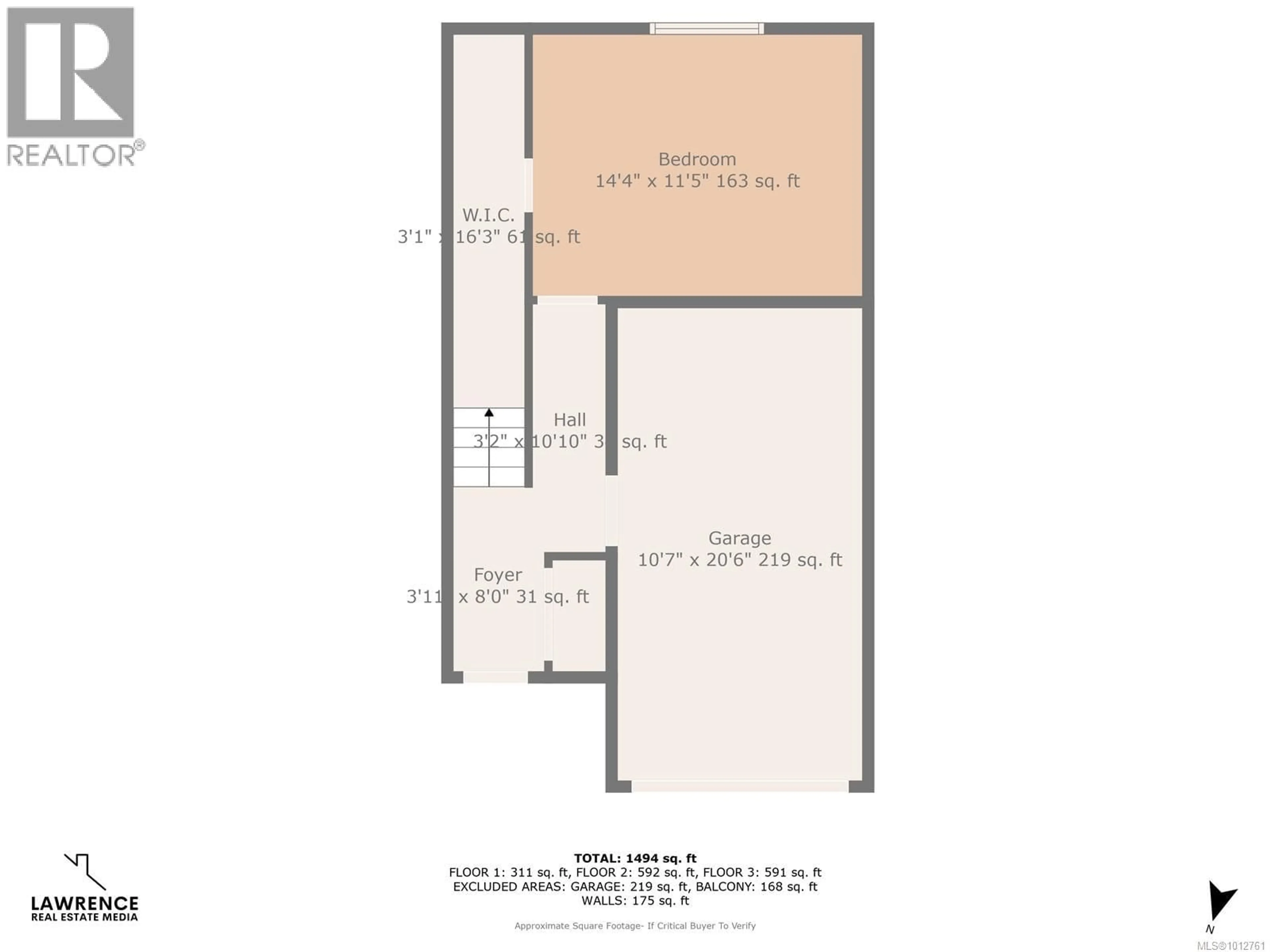 Floor plan for 103 - 933 WILD RIDGE WAY, Langford British Columbia V9C4M8