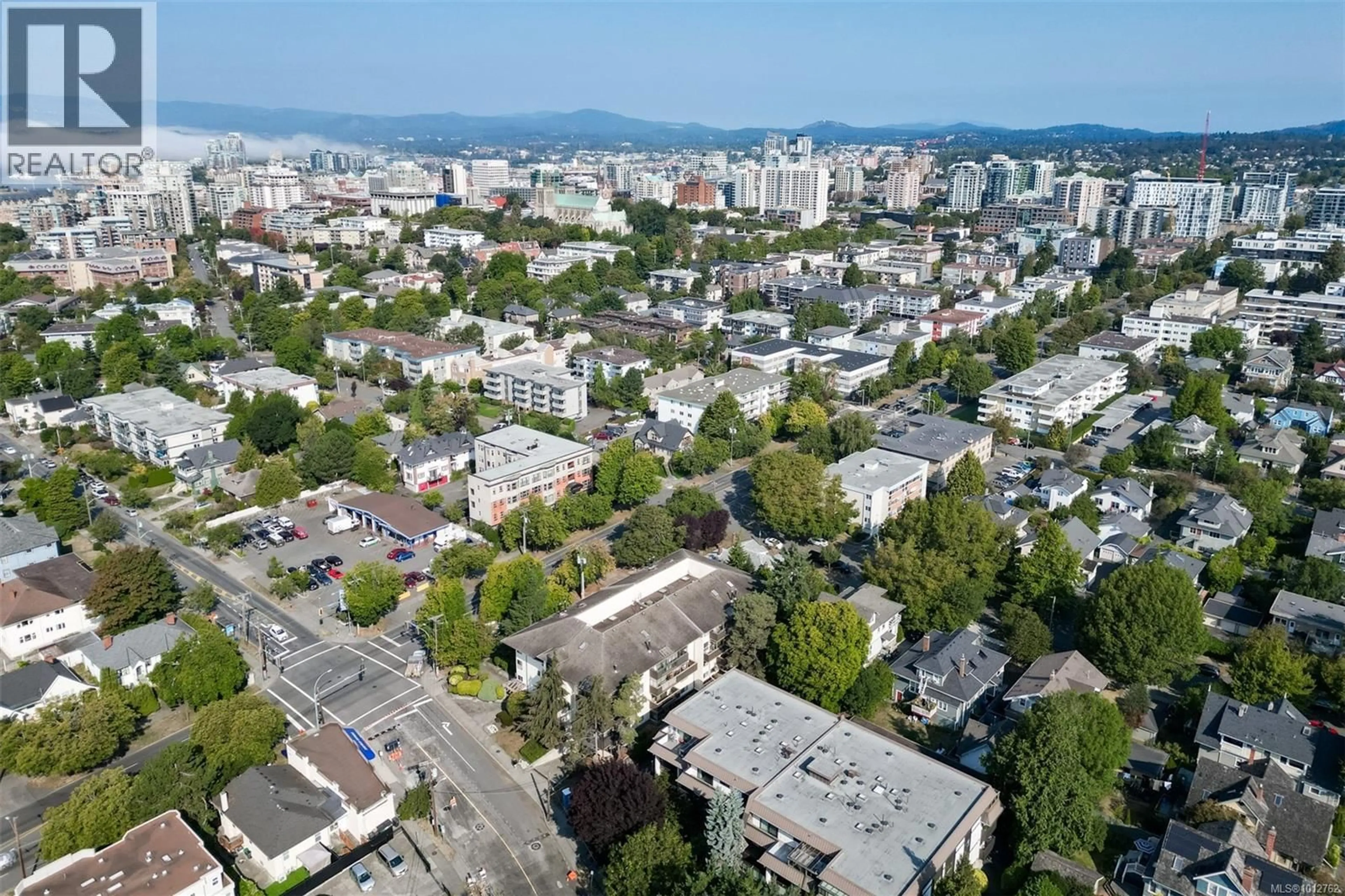 A pic from outside/outdoor area/front of a property/back of a property/a pic from drone, city buildings view from balcony for 208 - 505 COOK STREET, Victoria British Columbia V8V3Y4