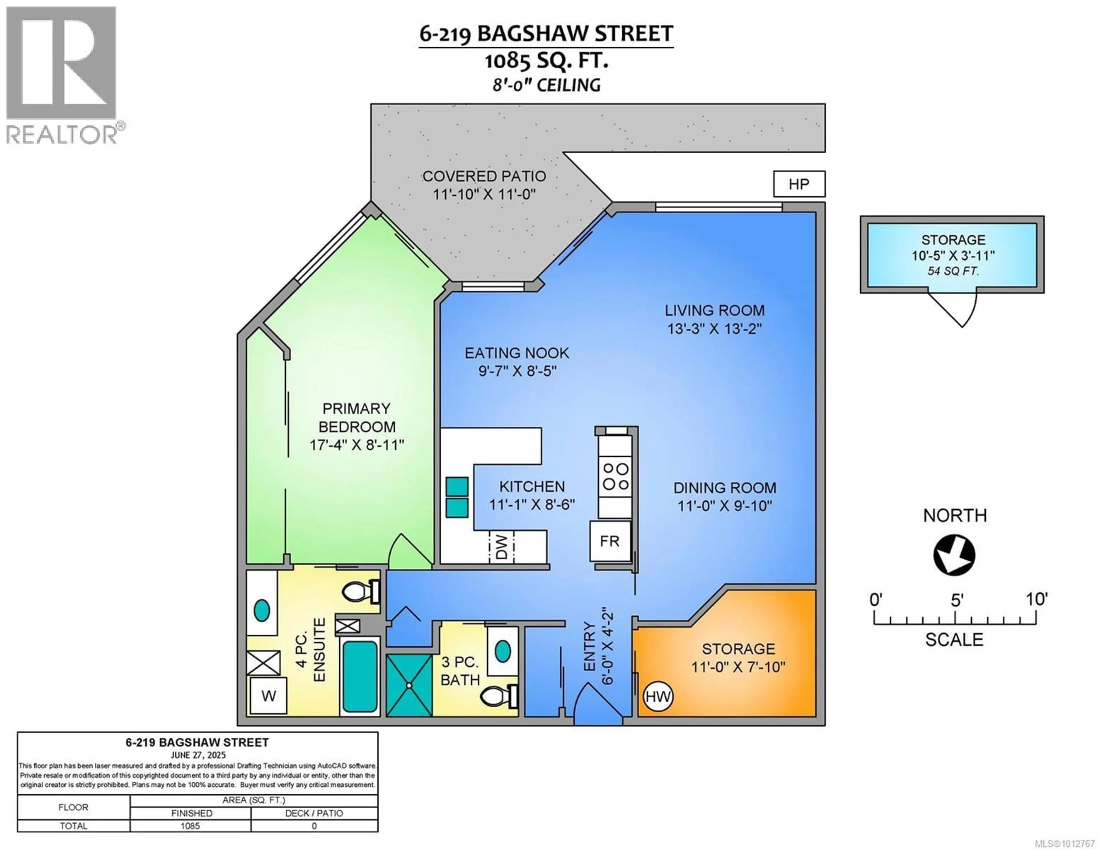 Floor plan for 6 - 219 BAGSHAW STREET, Parksville British Columbia V9P2H3