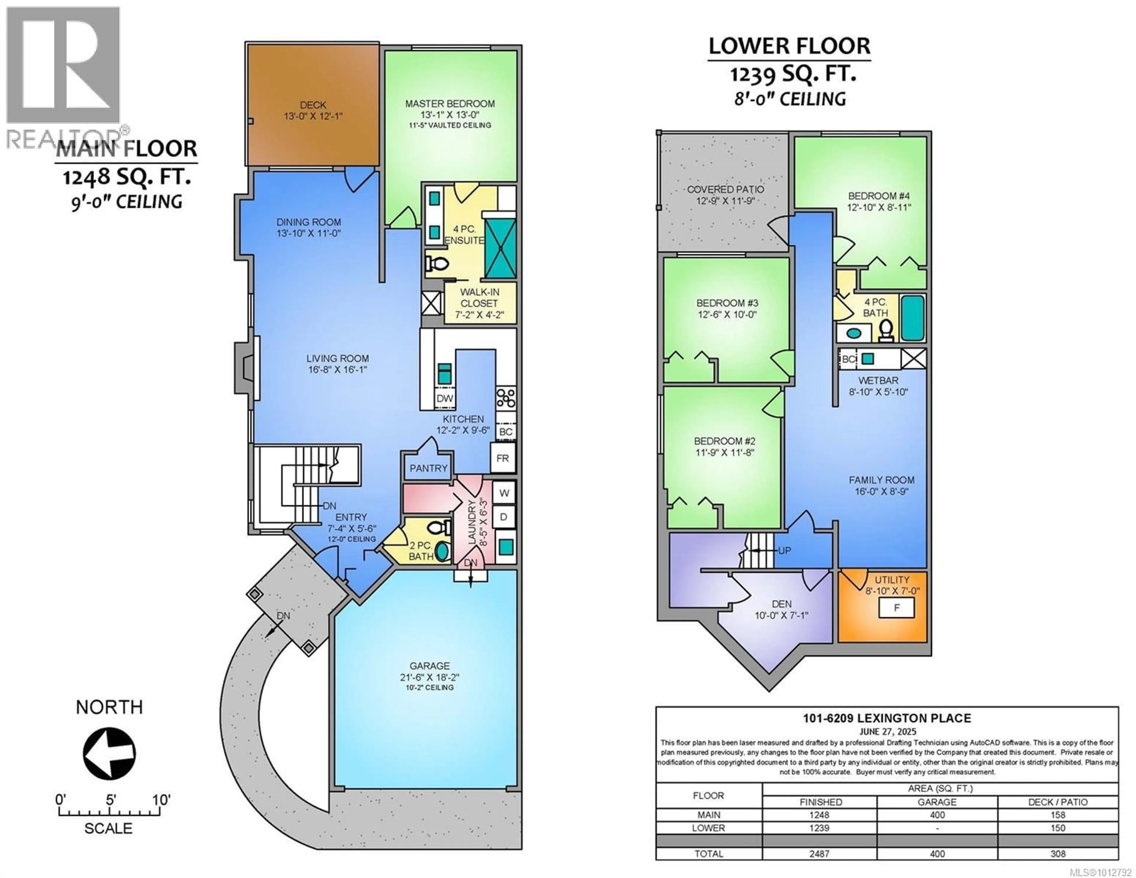Floor plan for 101 - 6209 LEXINGTON PLACE, Nanaimo British Columbia V9V0A6