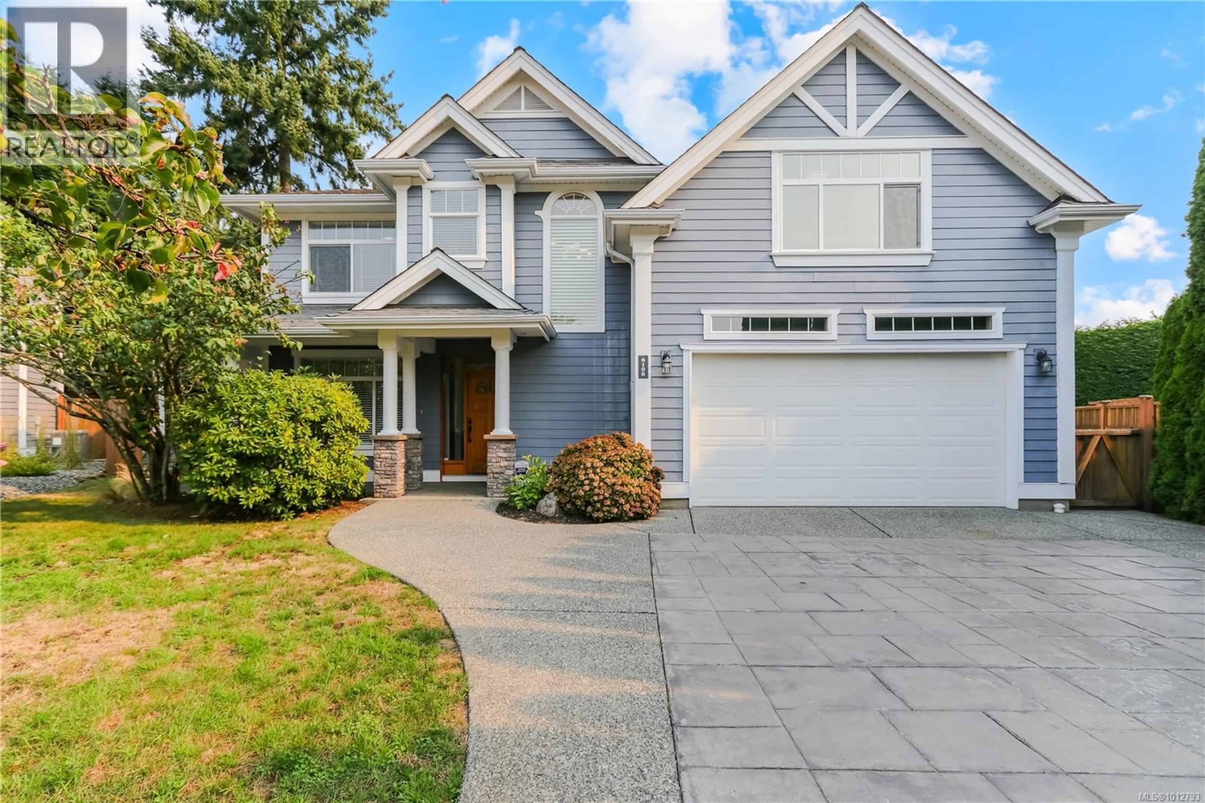 Home with vinyl exterior material, street for 6106 MONTGOMERY WAY, Nanaimo British Columbia V9V1T5