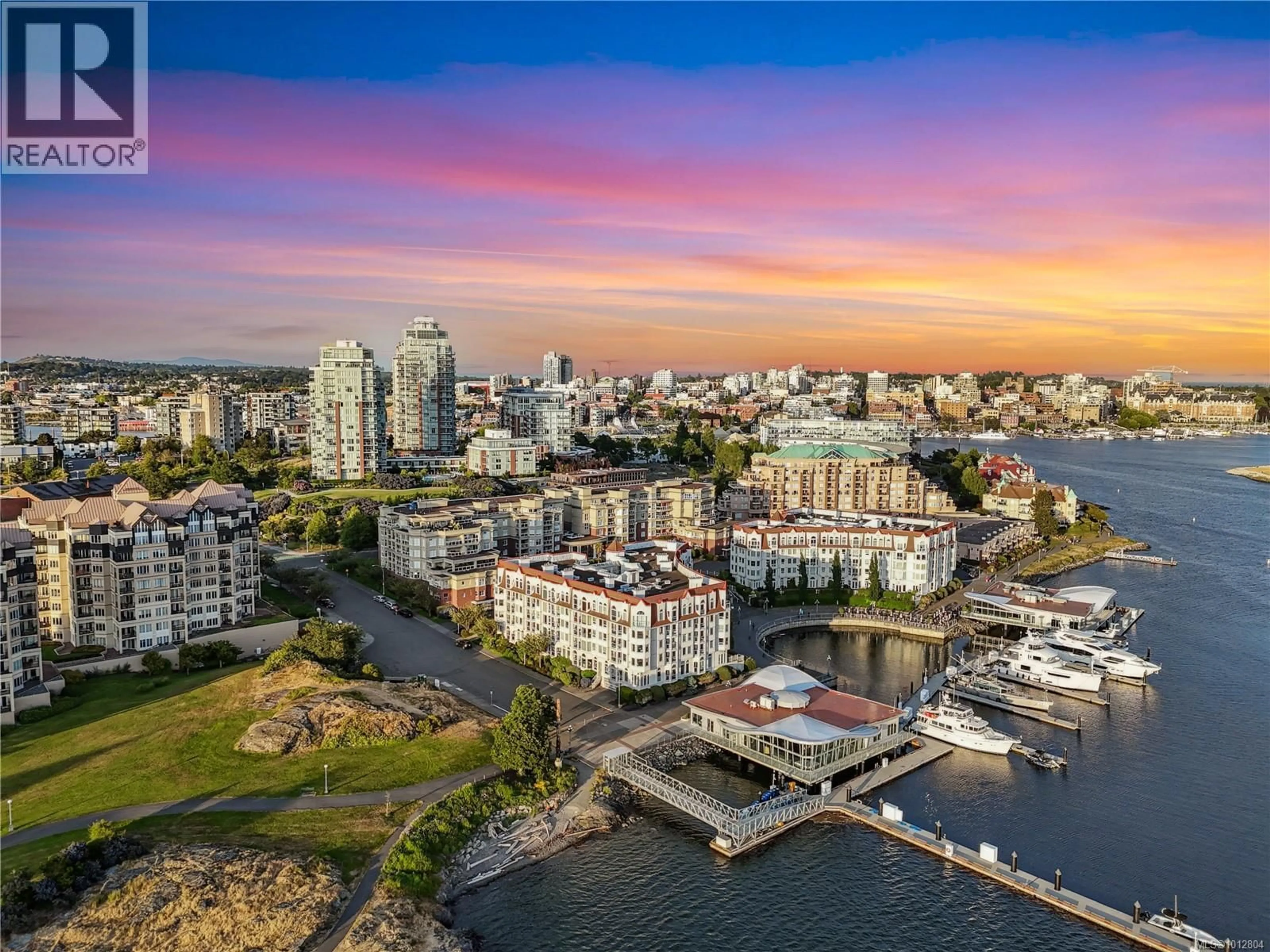 A pic from outside/outdoor area/front of a property/back of a property/a pic from drone, water/lake/river/ocean view for 104 - 11 COOPERAGE PLACE, Victoria British Columbia V9A7J9