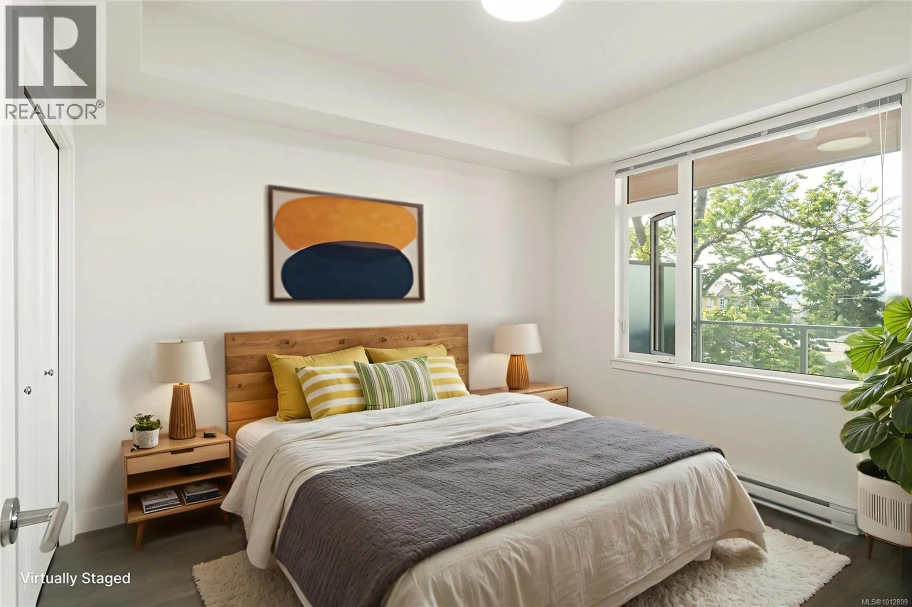 Bedroom with bed, unknown for 407 - 9864 FOURTH STREET, Sidney British Columbia V8L2Z4