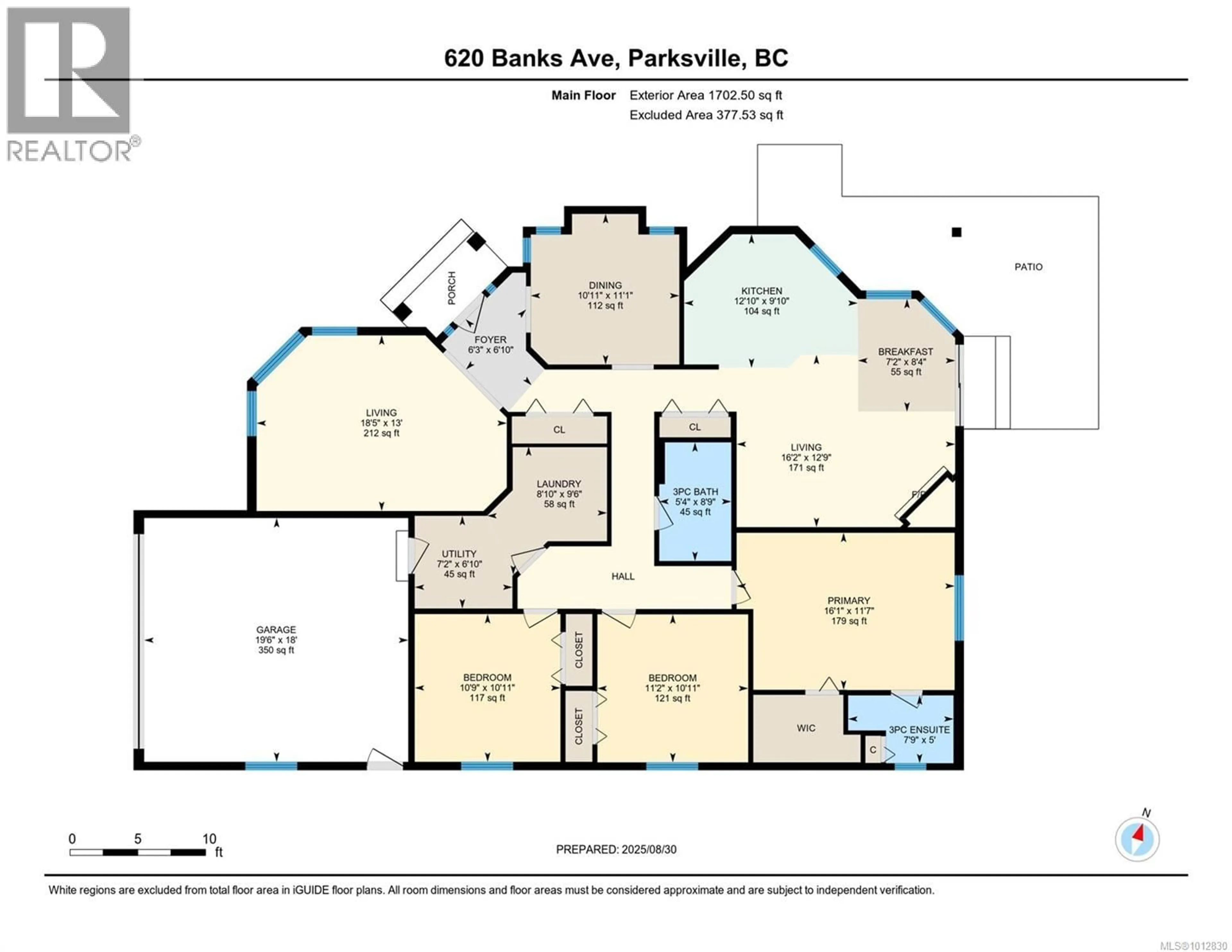 Floor plan for 620 BANKS AVENUE WEST, Parksville British Columbia V9P2S1