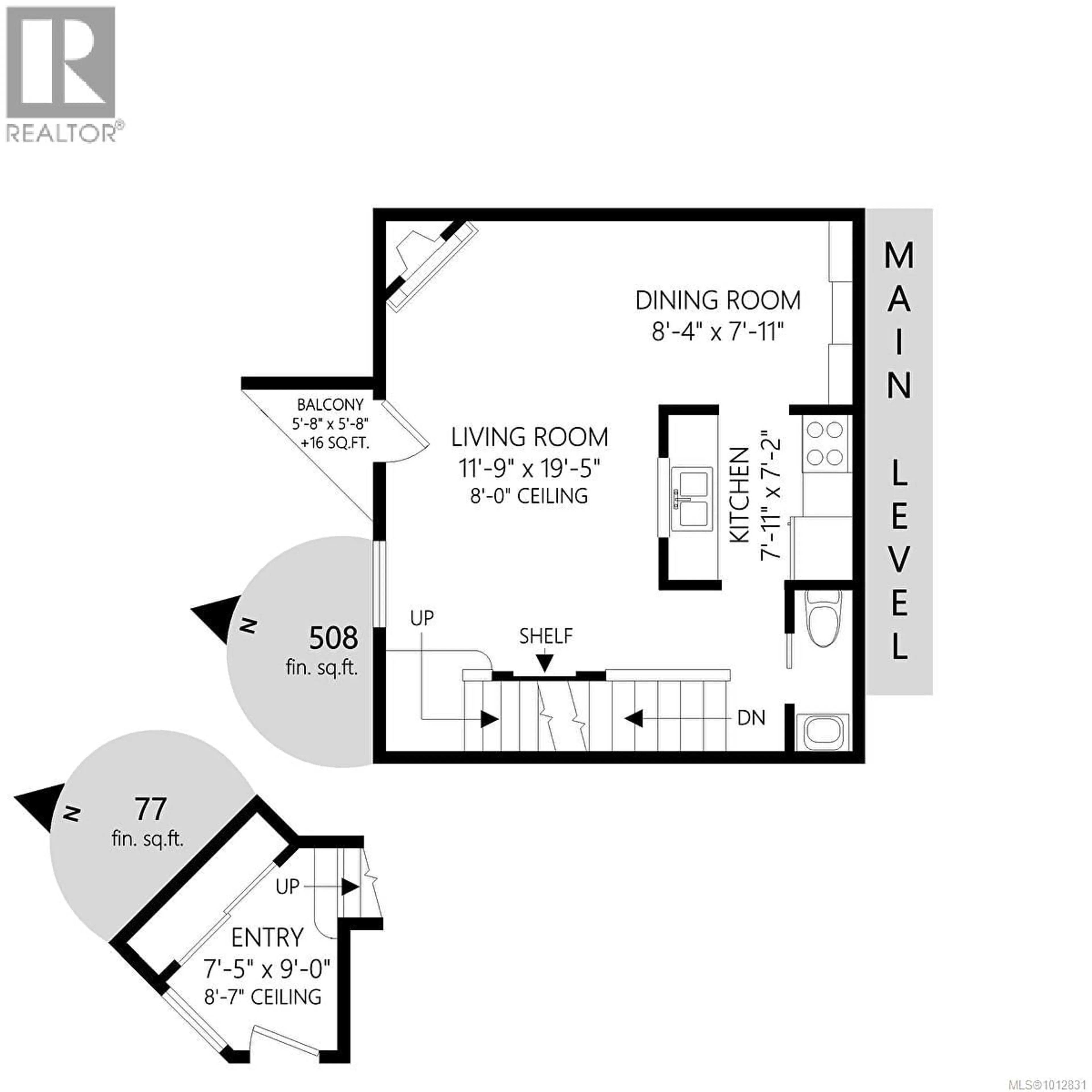 Floor plan for 10 - 930 NORTH PARK STREET, Victoria British Columbia V8T1C6