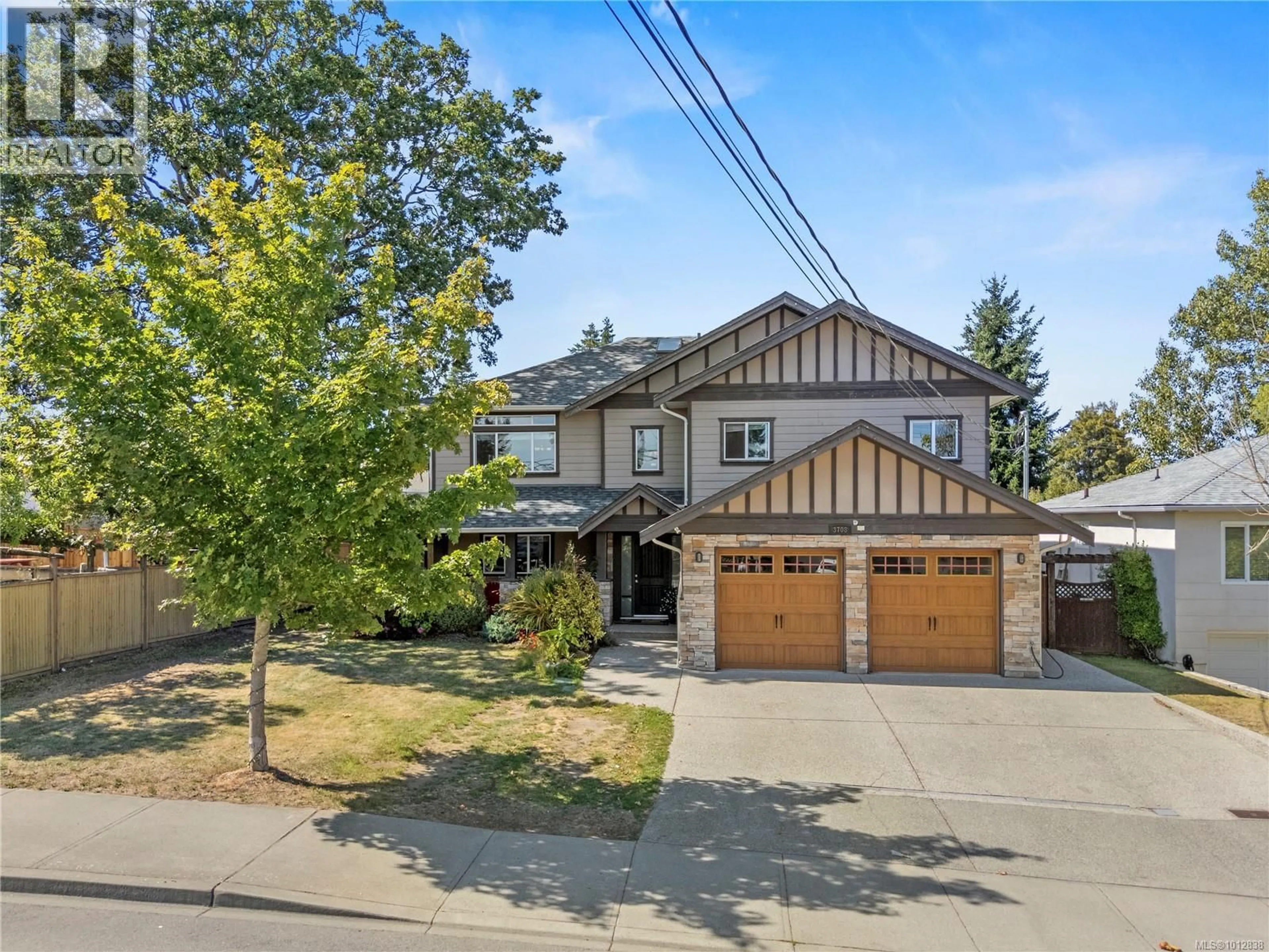 Home with brick exterior material, street for 3708 TILLICUM ROAD, Saanich British Columbia V8Z4H8