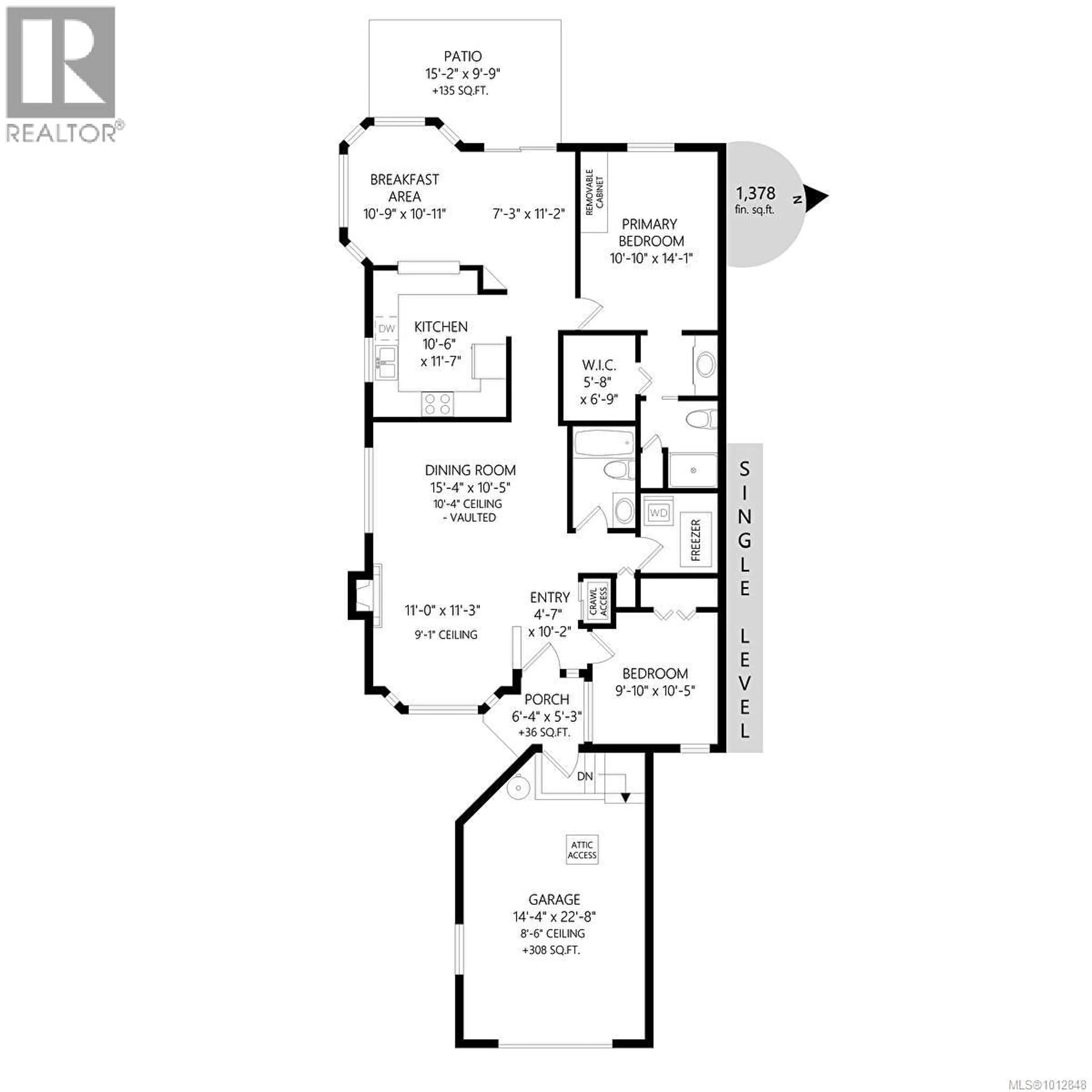 Floor plan for 7 - 3633 CEDAR HILL ROAD, Saanich British Columbia V8T0A2